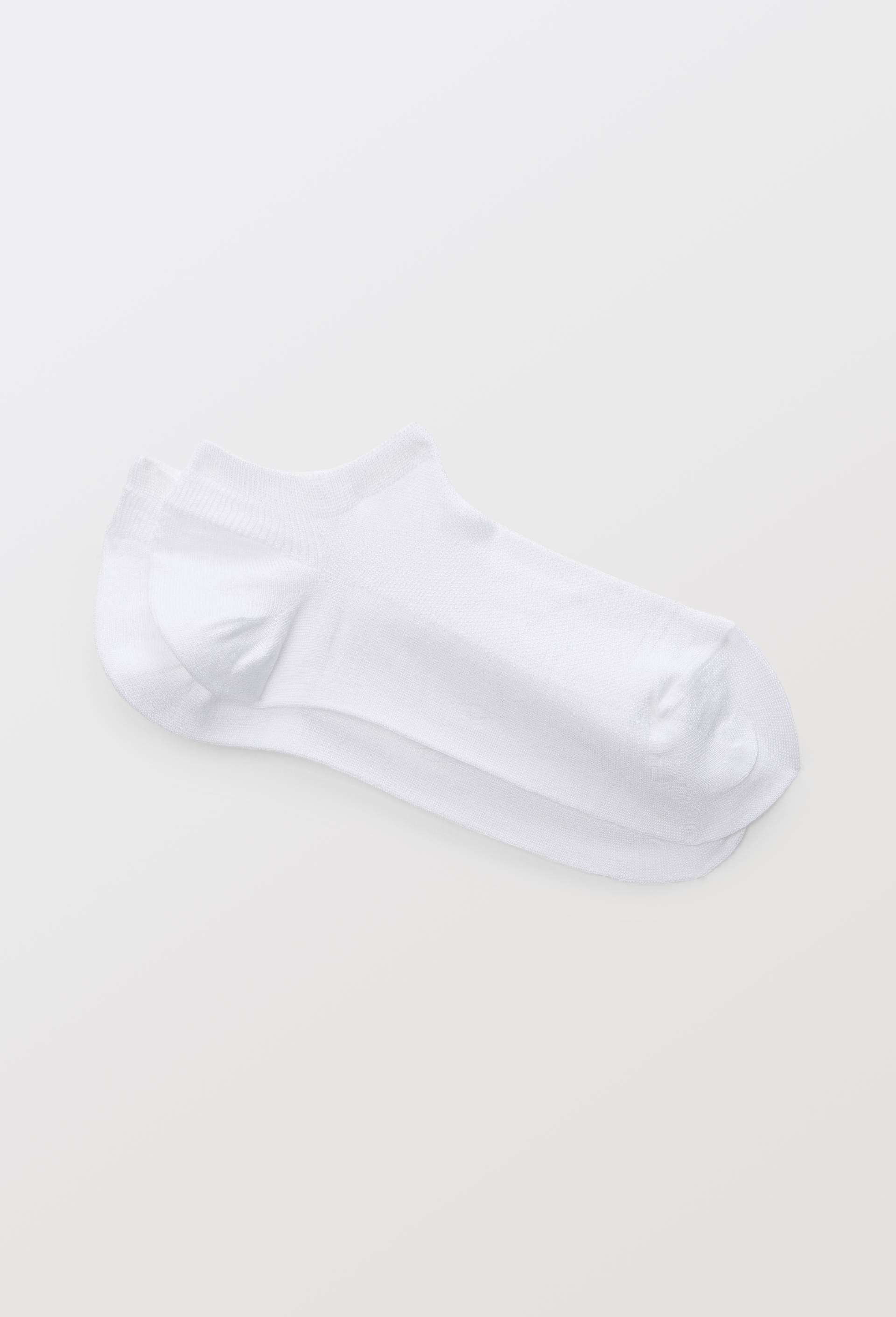 Paire de mini-socquettes en fil d'&eacute;cosse Le Bourget, Blanc, swatch image