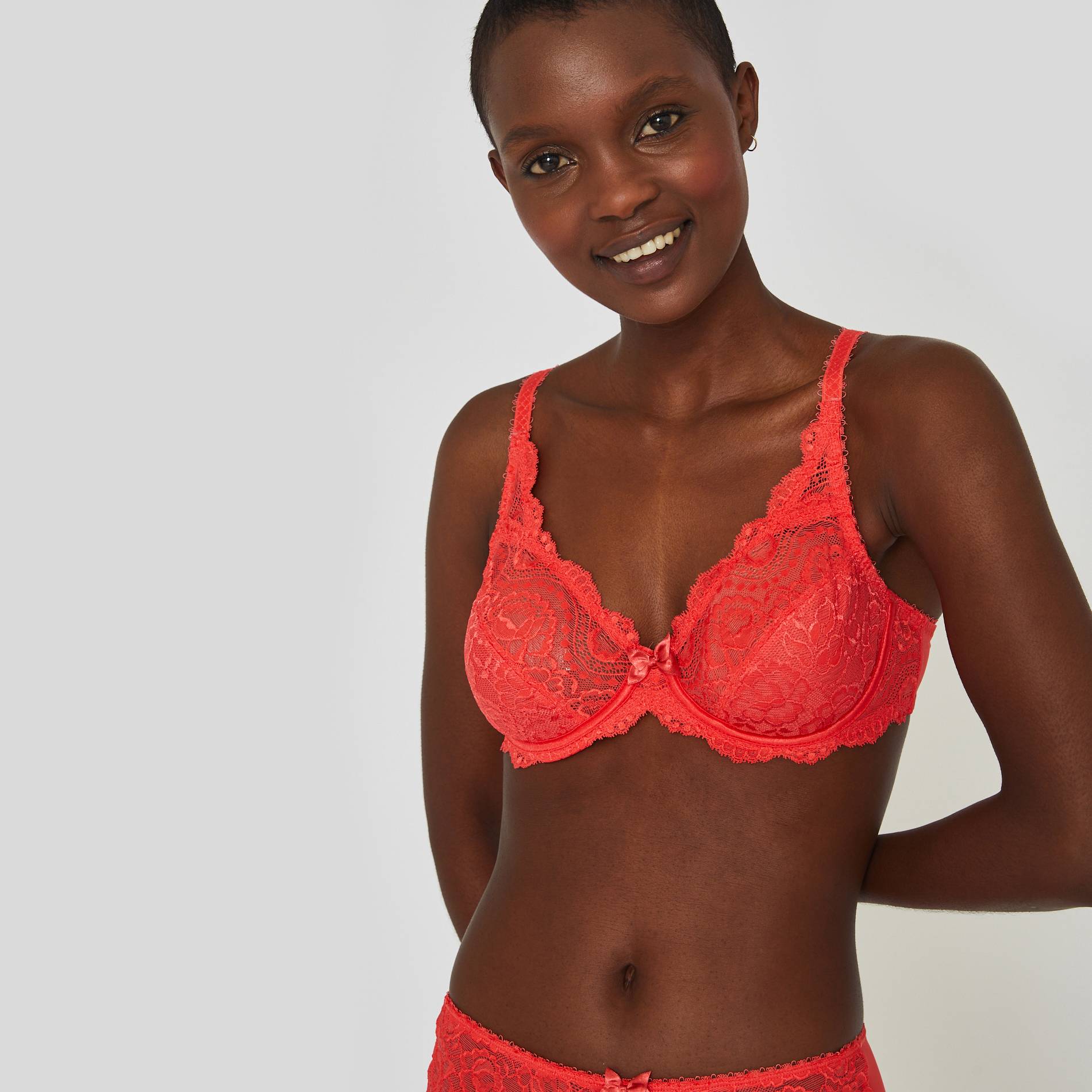Soutien gorge emboitant avec armatures Playtex, Corail, large image number 0.0