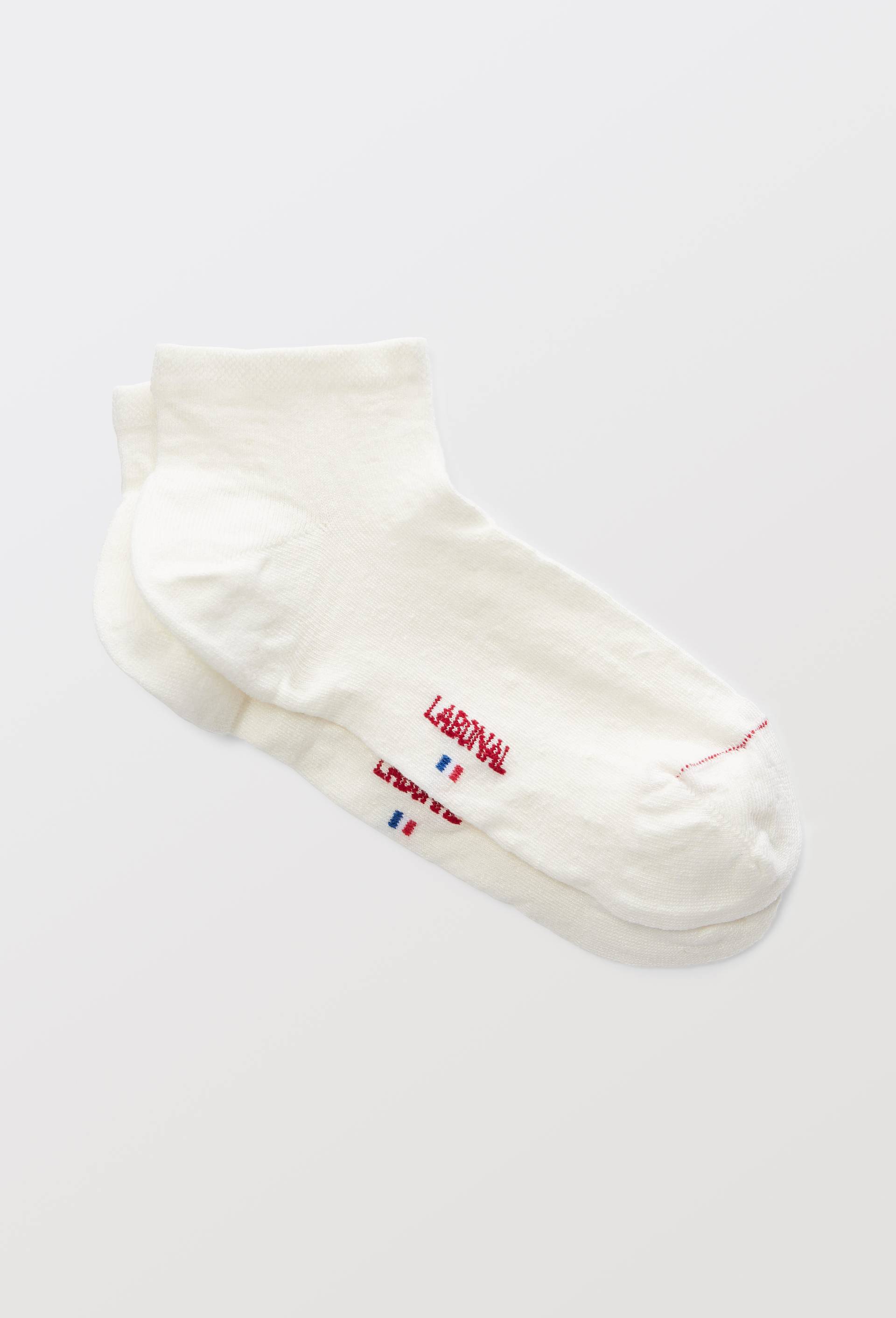 Paire de socquettes en Lin Labonal, Blanc, large image number 0