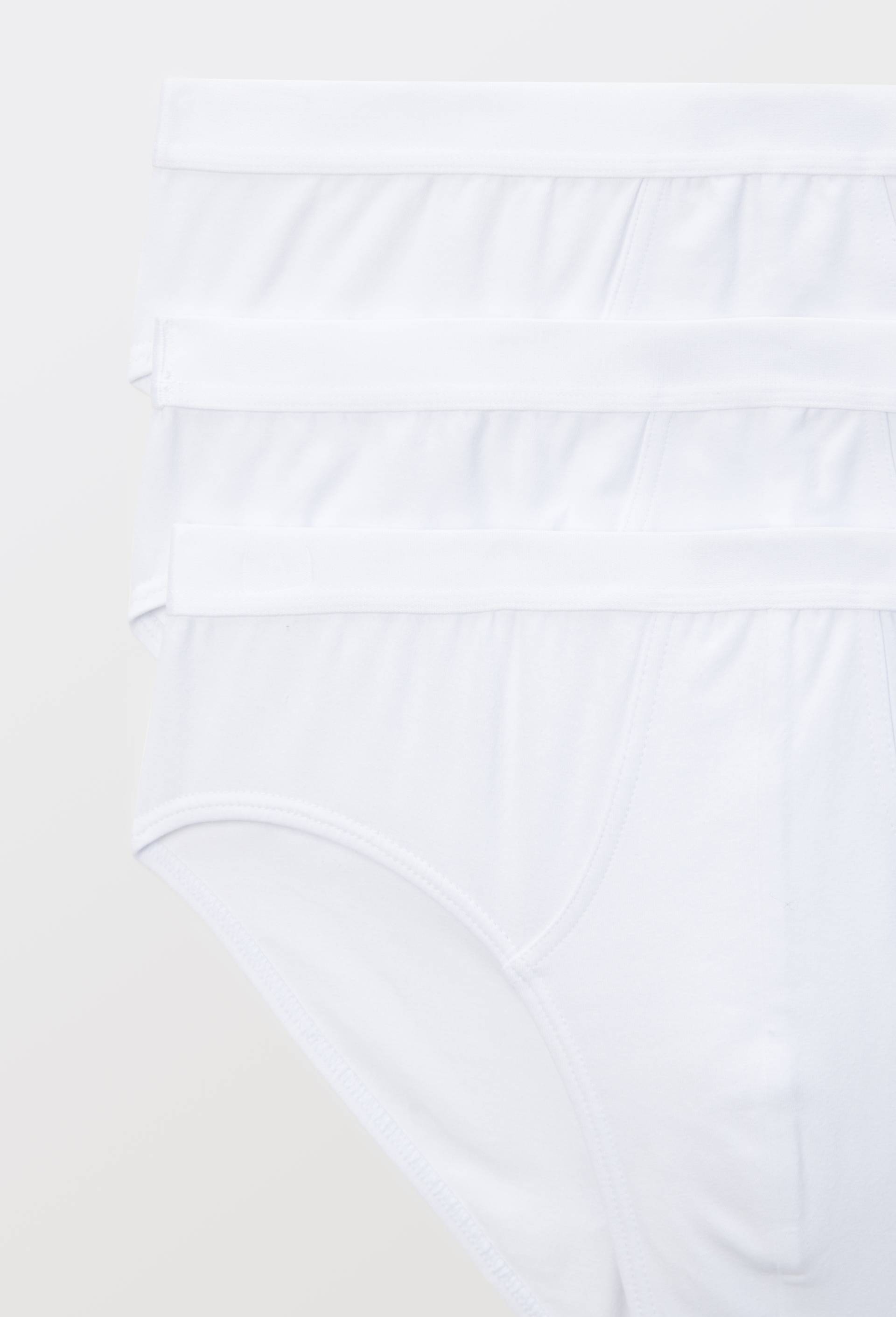 Lot de 3 slips en coton BIO GOTS, Blanc, large image number 2