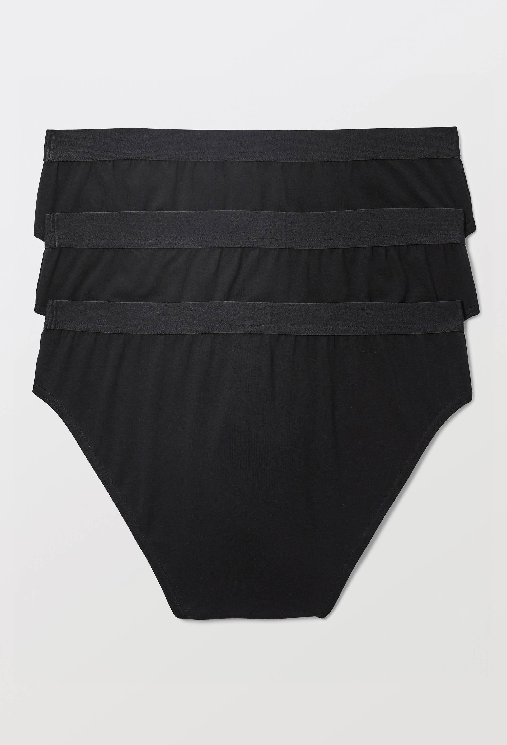 Lot de 3 slips en coton BIO GOTS, Noir, large image number 1