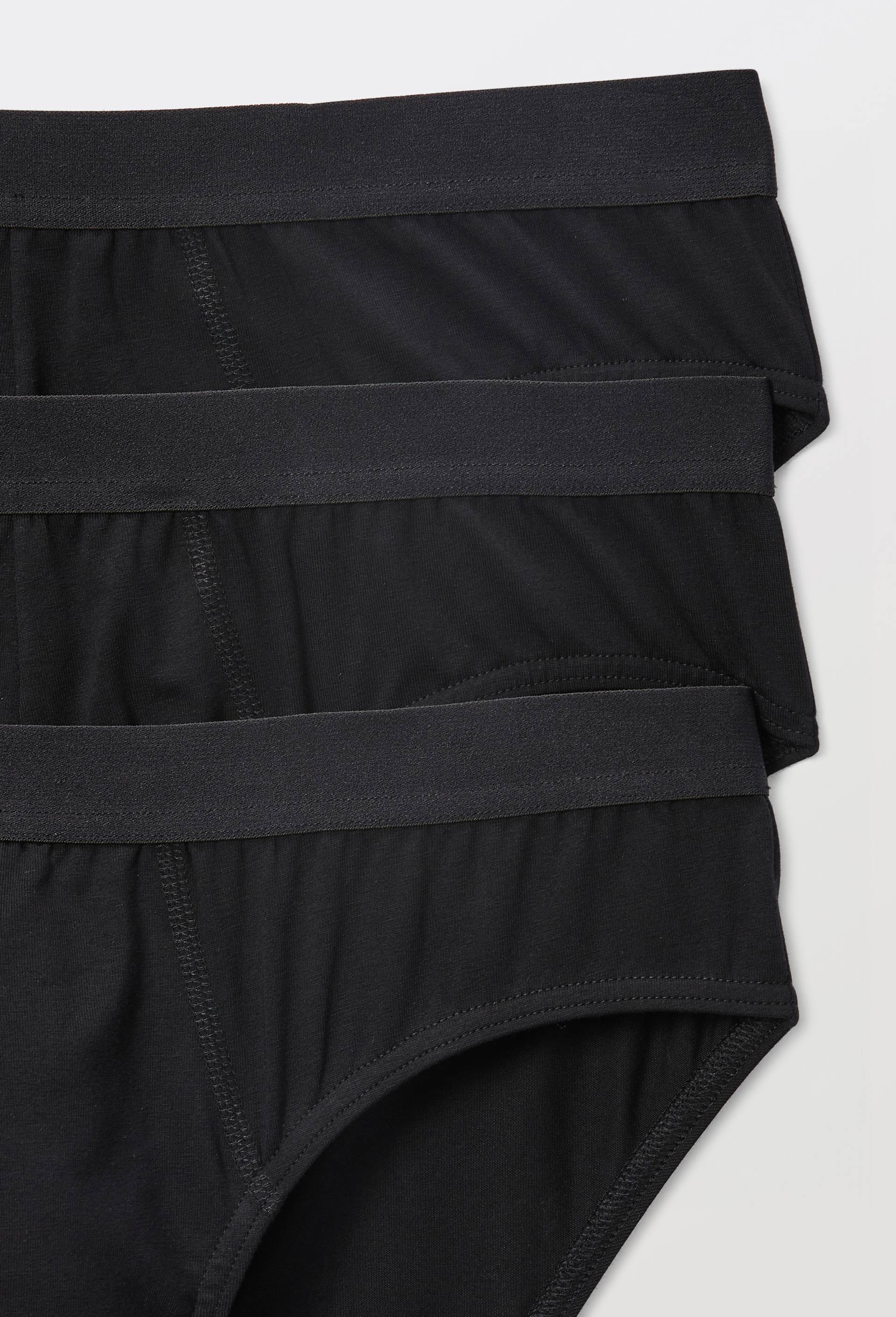 Lot de 3 slips en coton BIO GOTS, Noir, large image number 2