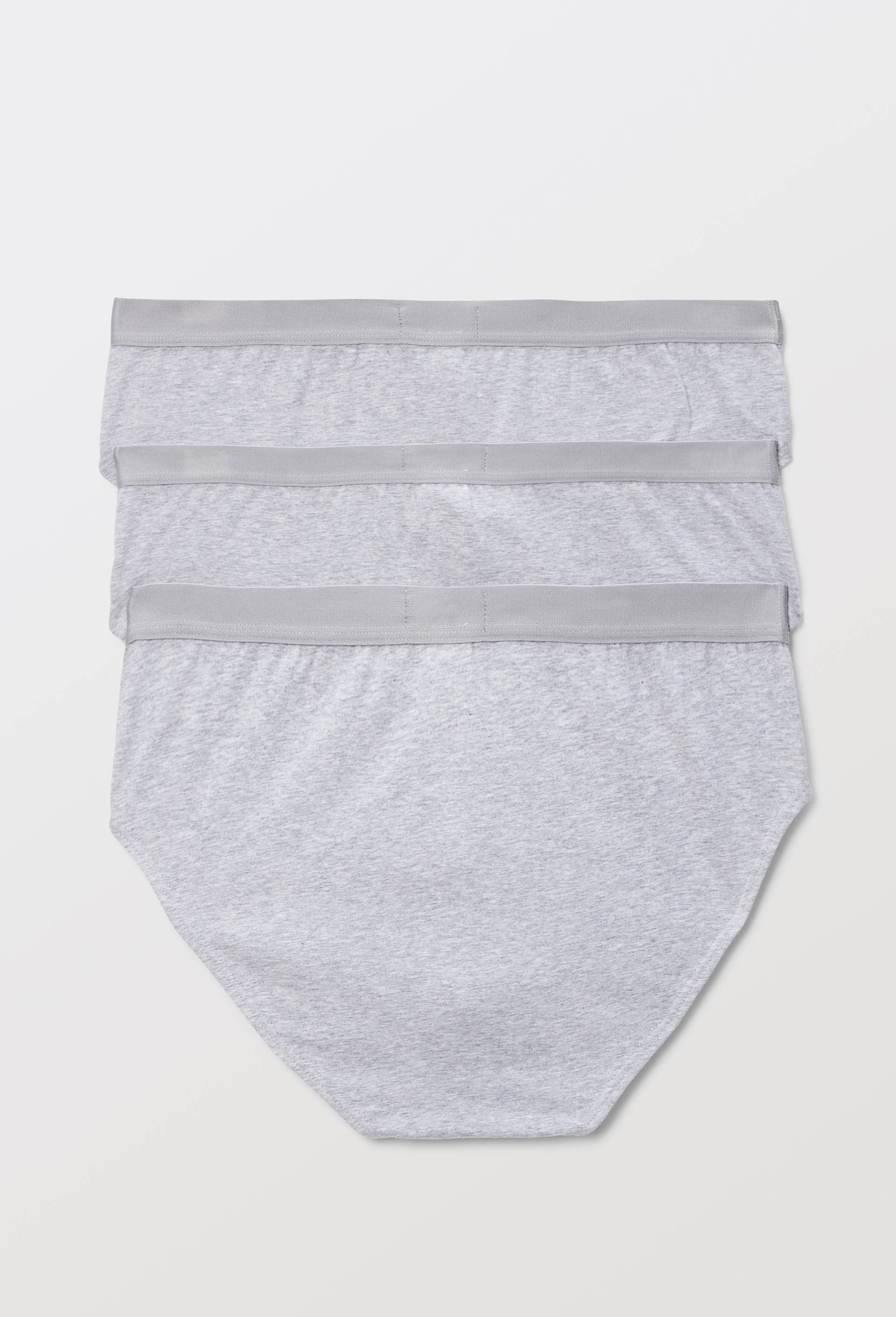 Lot de 3 slips en coton BIO, certifi&eacute; OEKO-TEX, Gris, large image number 1