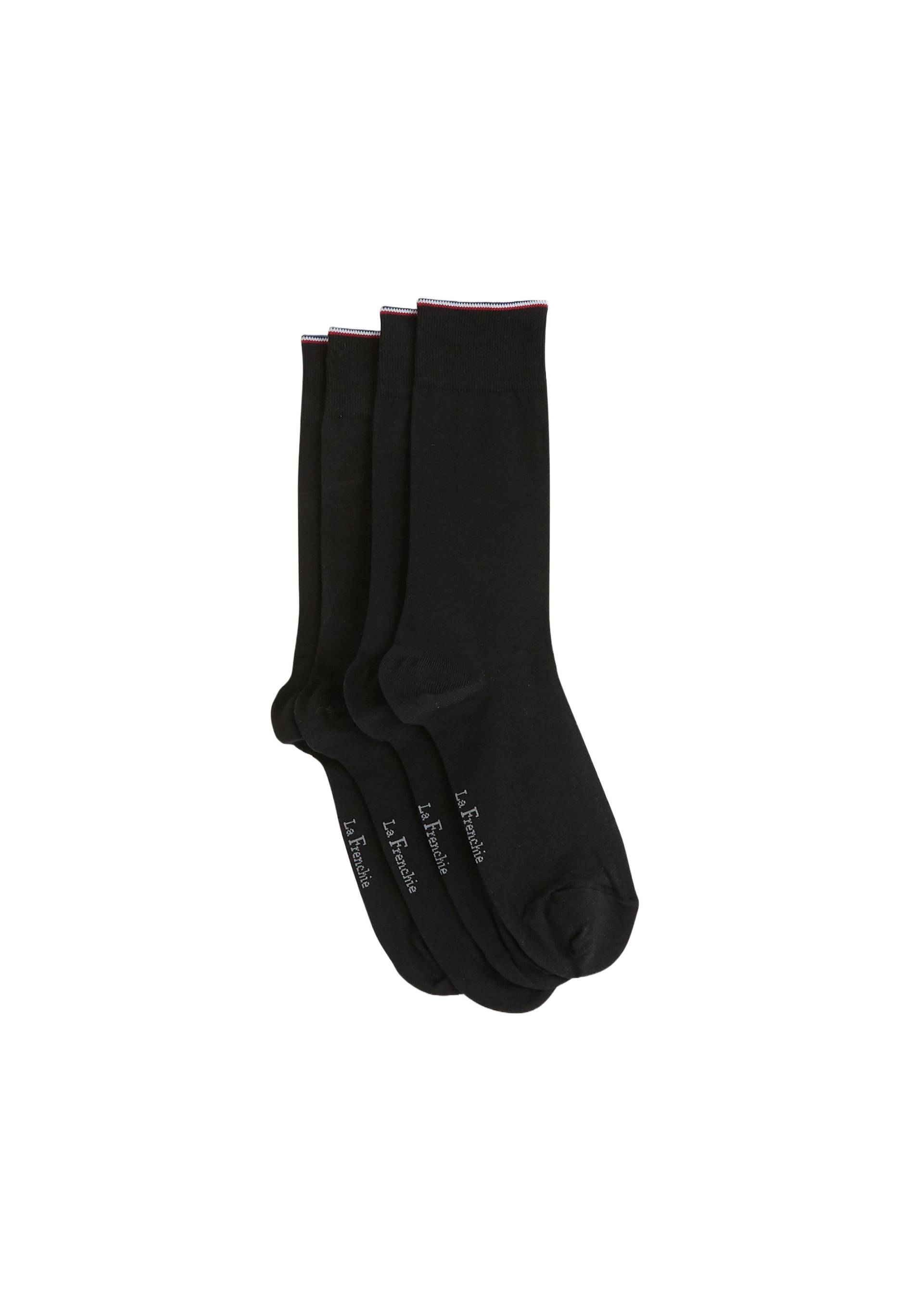 Lot de 2 paires de chaussettes en tencel La Frenchie, Noir, large image number 2.0
