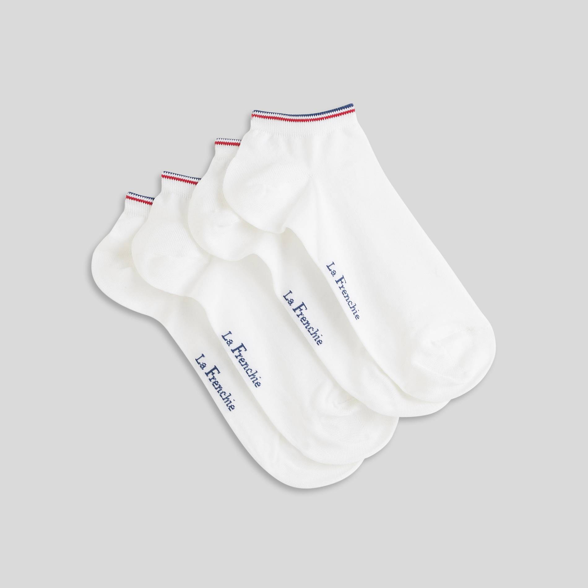 Lot de 2 paires de socquettes en fil d'écosse La Frenchie, Blanc, large image number 0