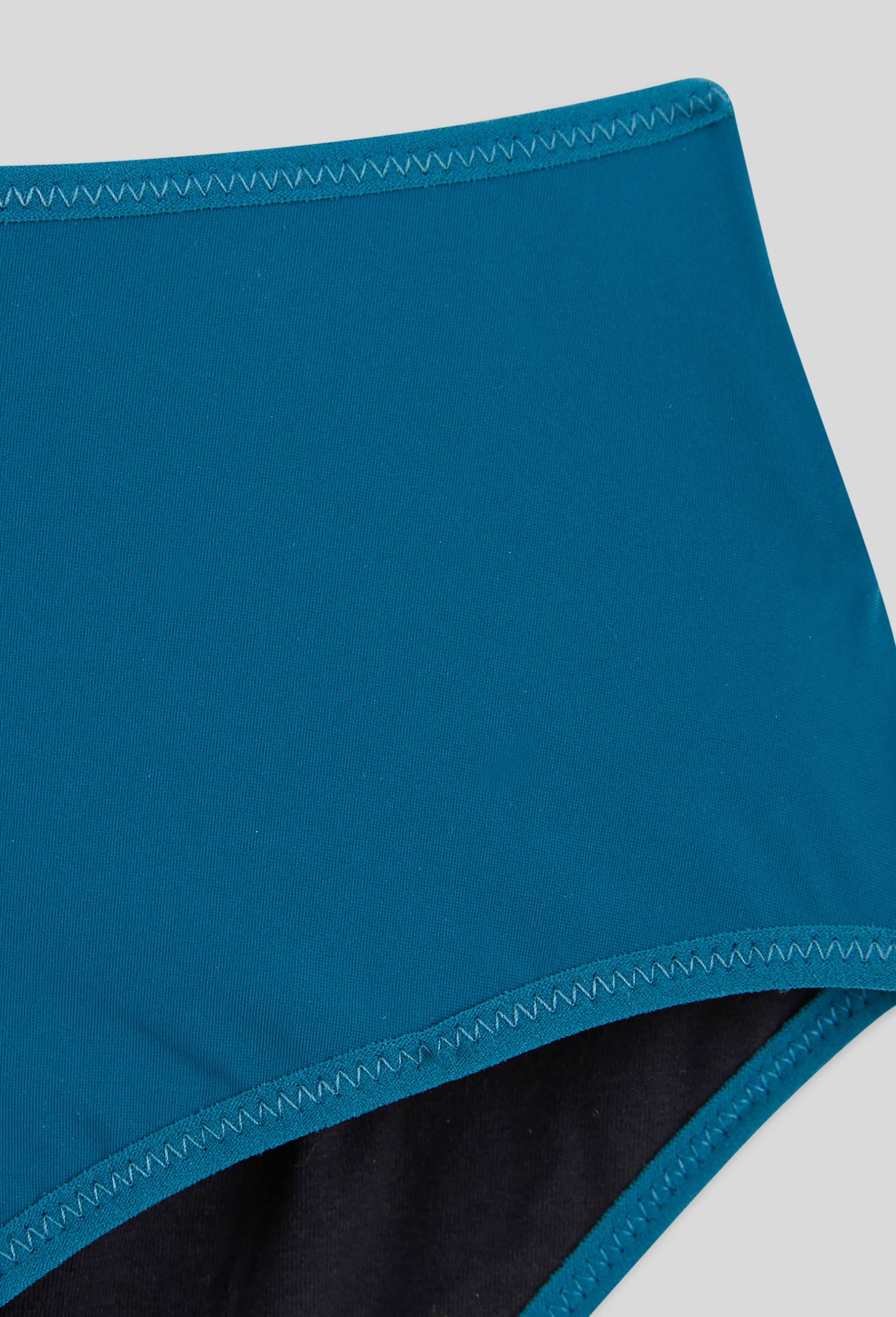 Culotte menstruelle flux abondant en microfibre et coton Rejanne, certifi&eacute; OEKO-TEX, Bleu fonc&eacute;, large image number 2