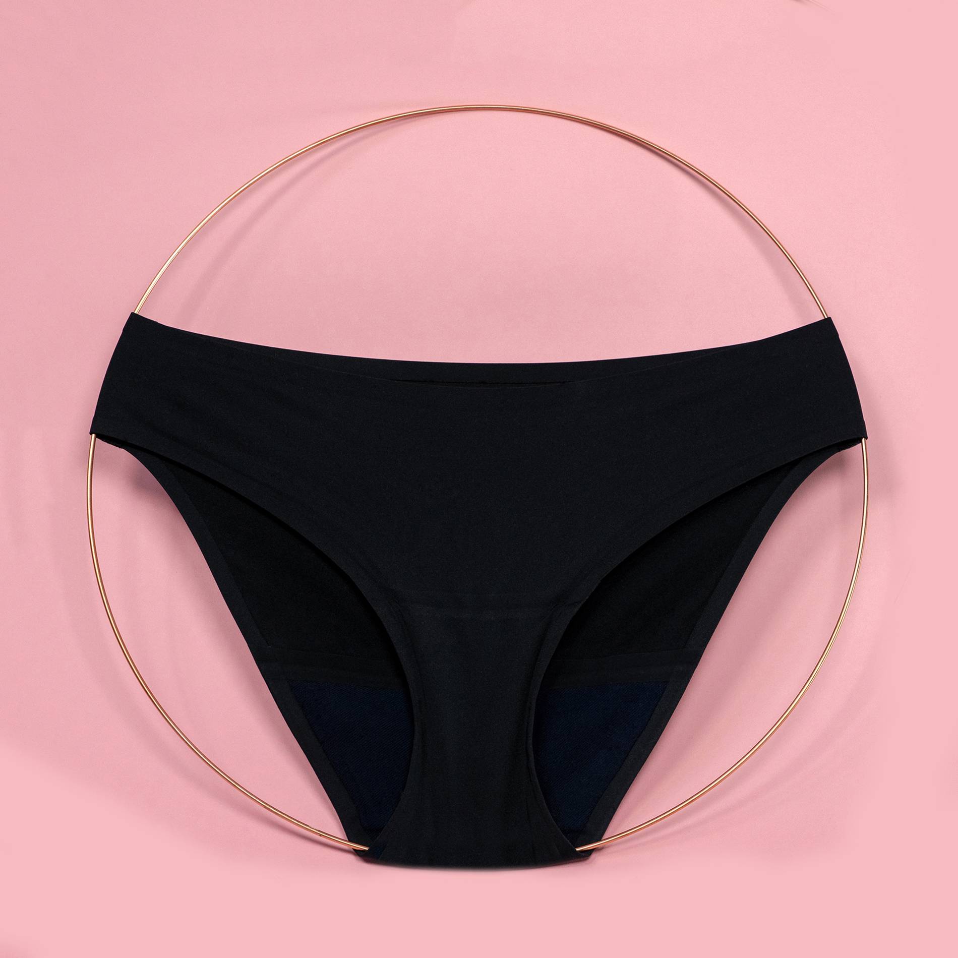 Culotte menstruelle flux léger à moyen Smoon, certifié OEKO-TEX, Noir, large image number 2