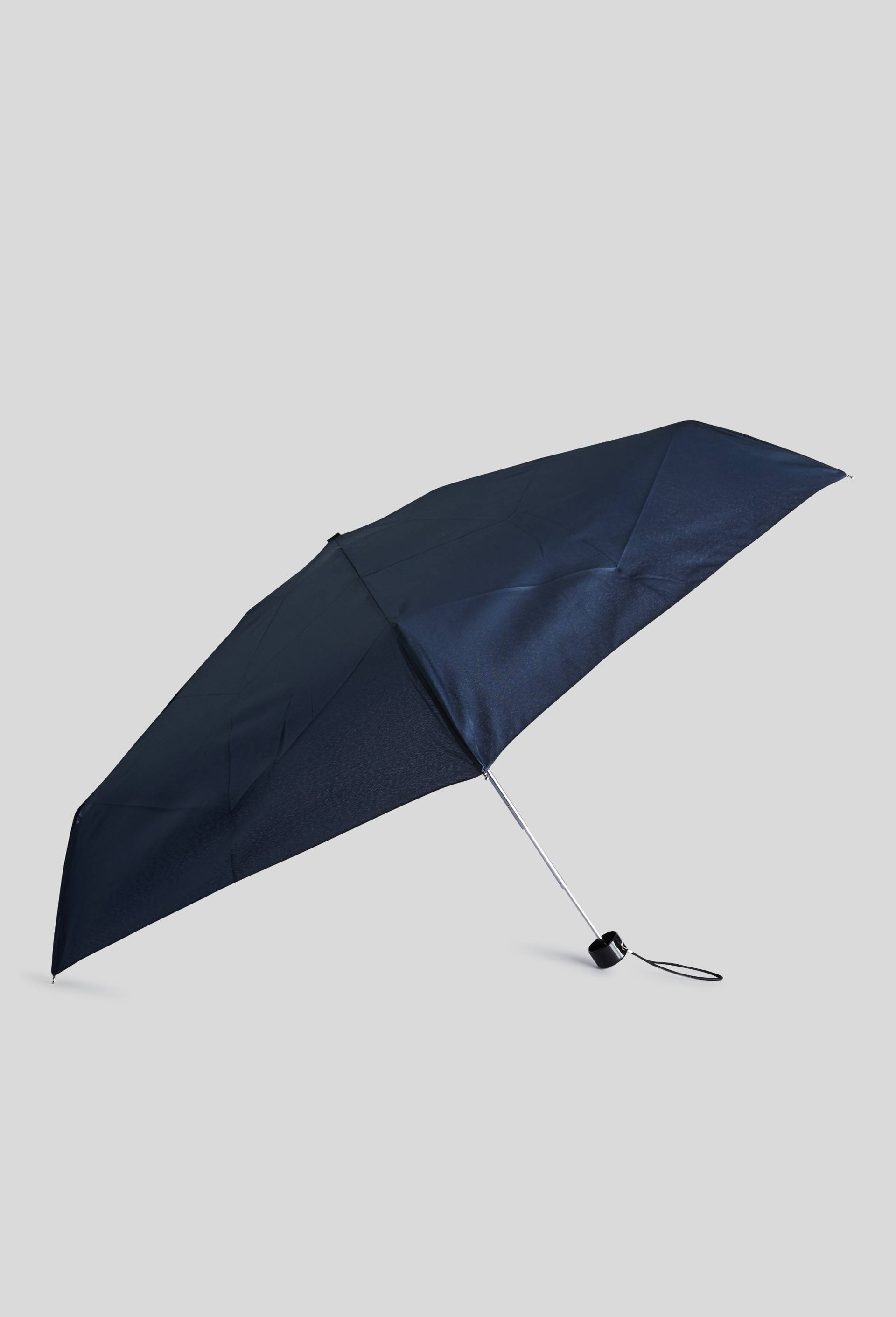 Parapluie manuel mini format uni, Bleu fonc&eacute;, large image number 1