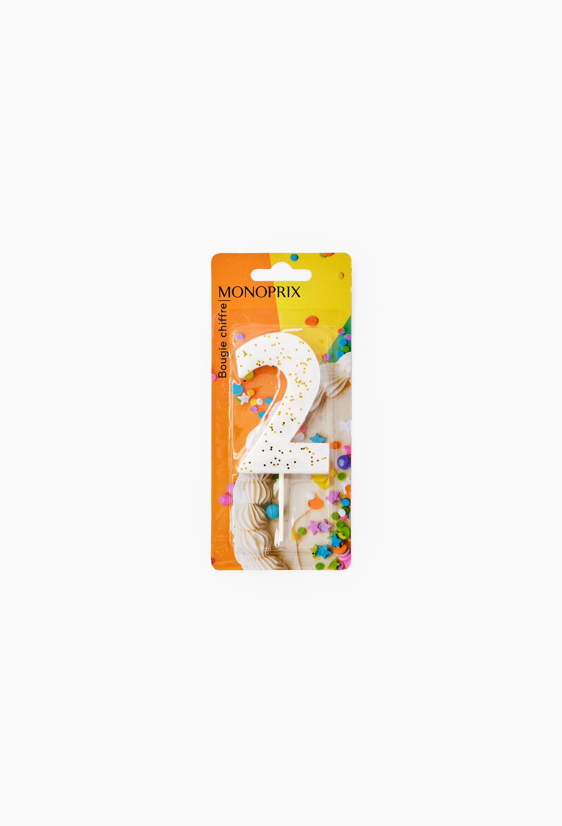 Bougie chiffre 2, , large image number 0
