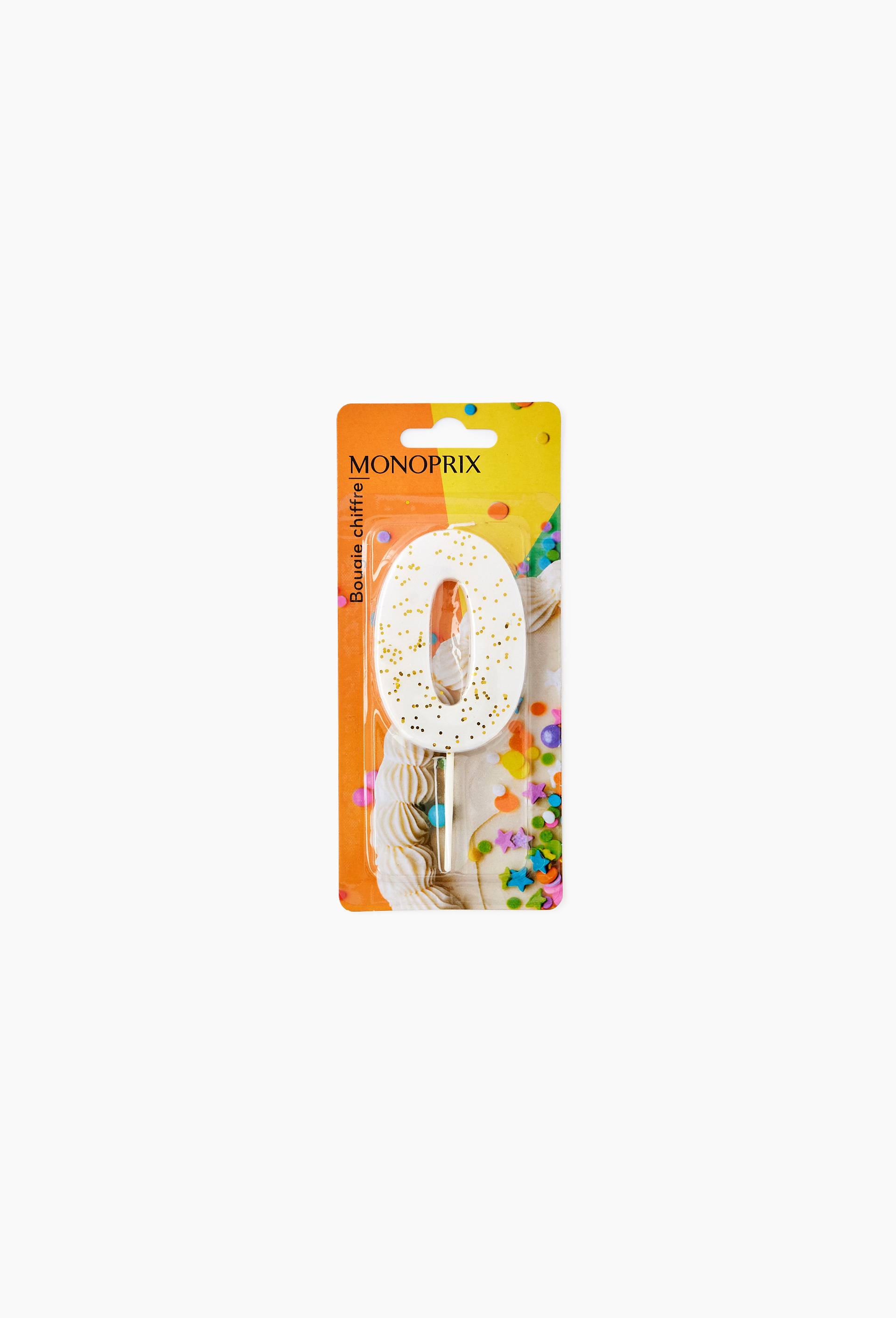 Bougie chiffre 0, , large image number 0