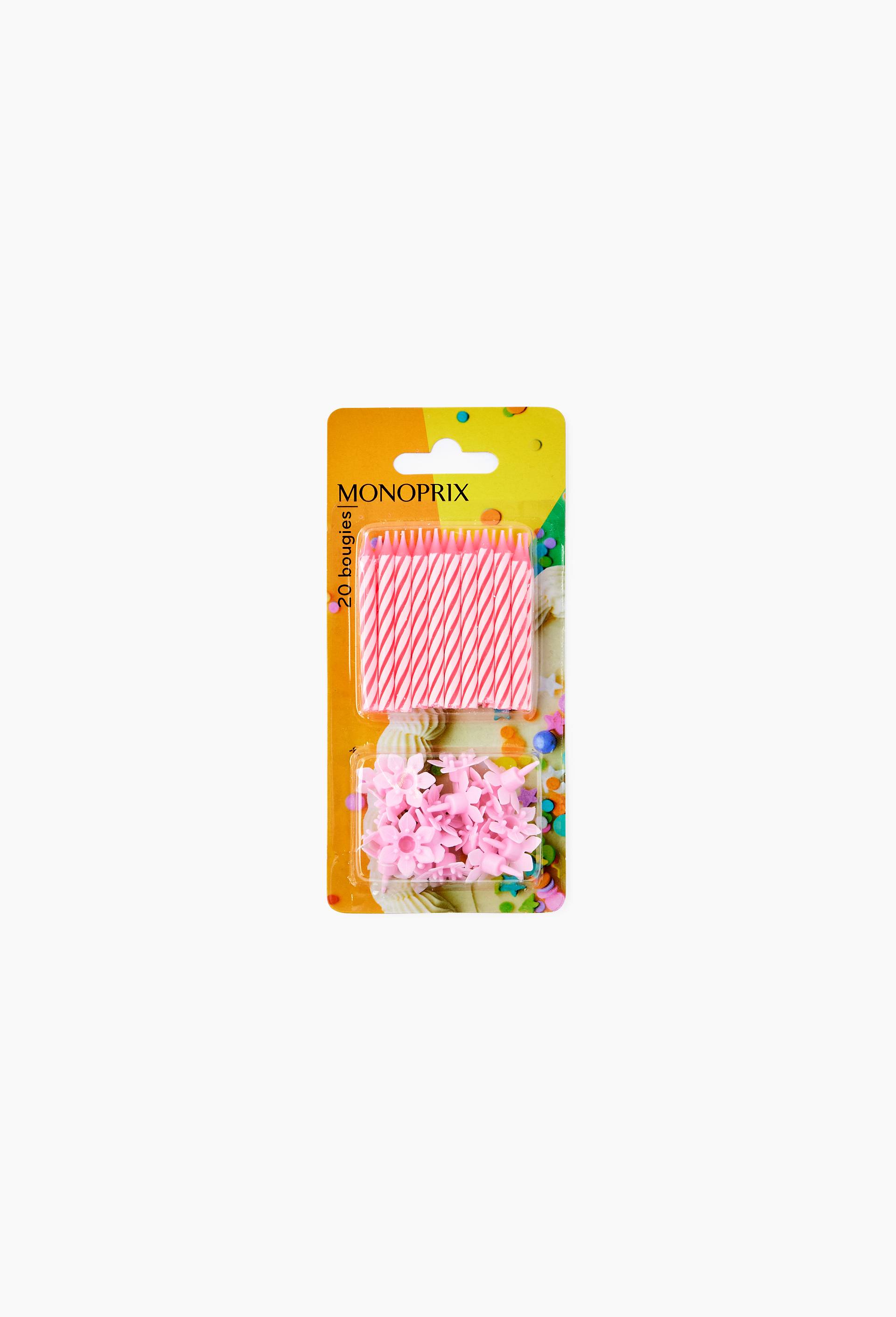 20 bougies roses, , large image number 0