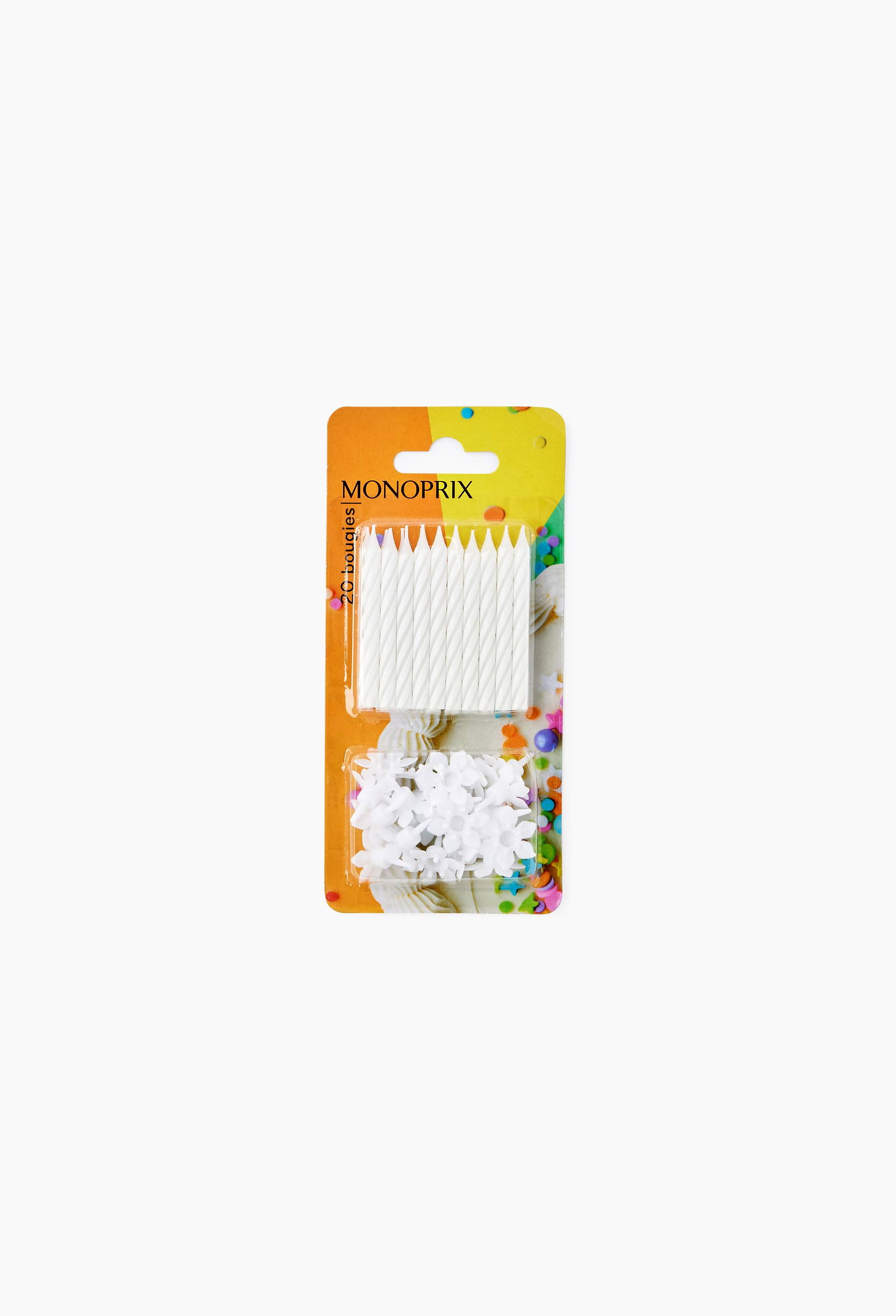 20 bougies blanches, , large image number 0