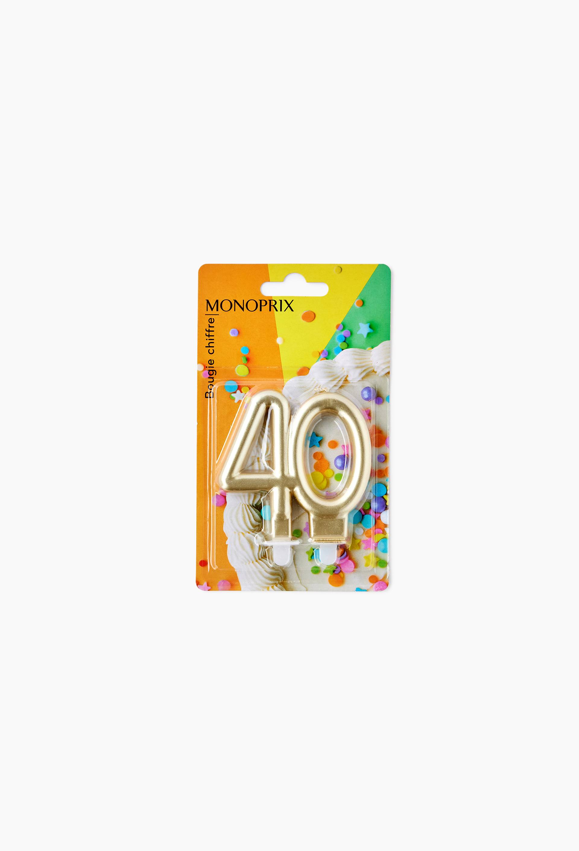 Bougie chiffre n&deg;40, , large image number 0