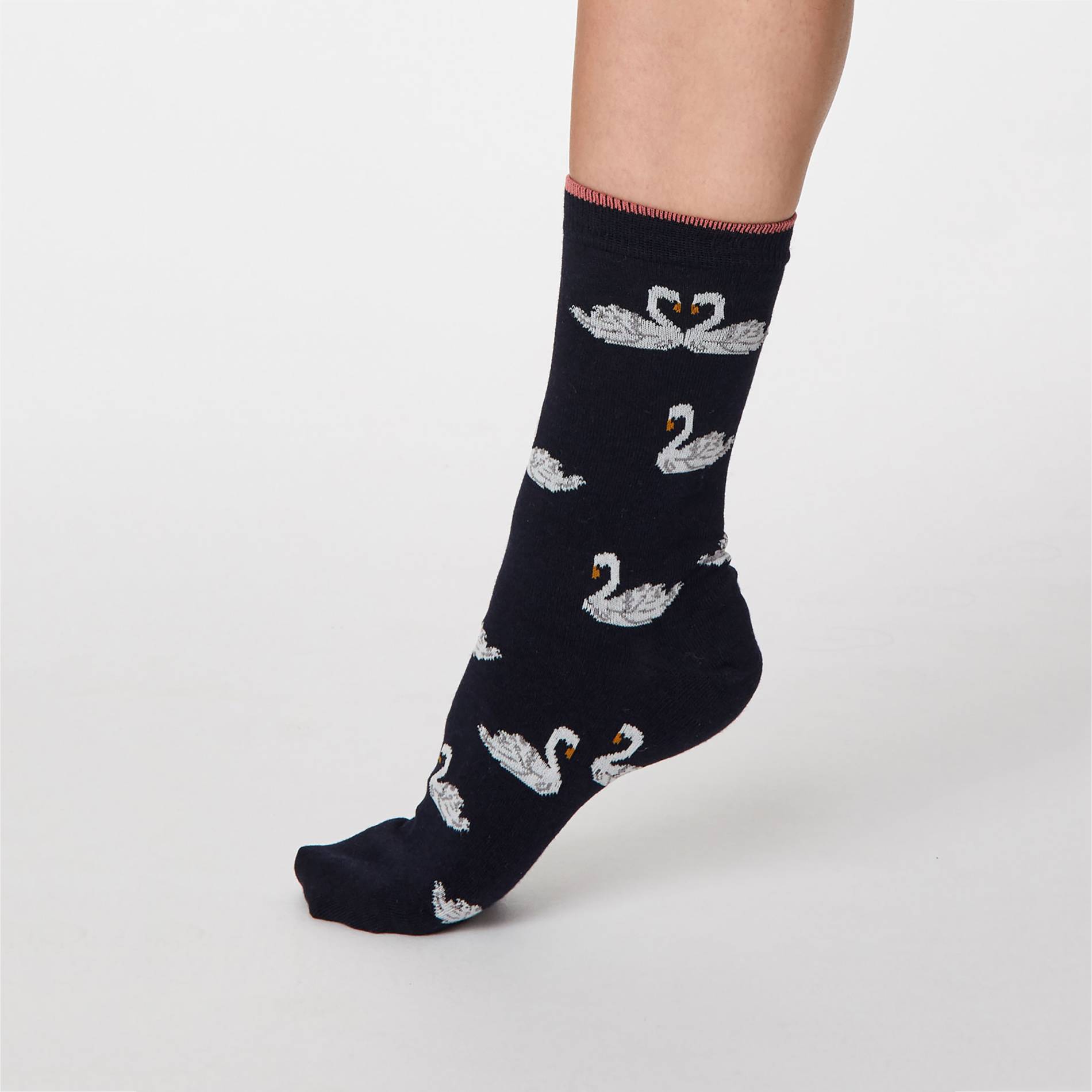 Chaussettes cygnes, Marine, large image number 1