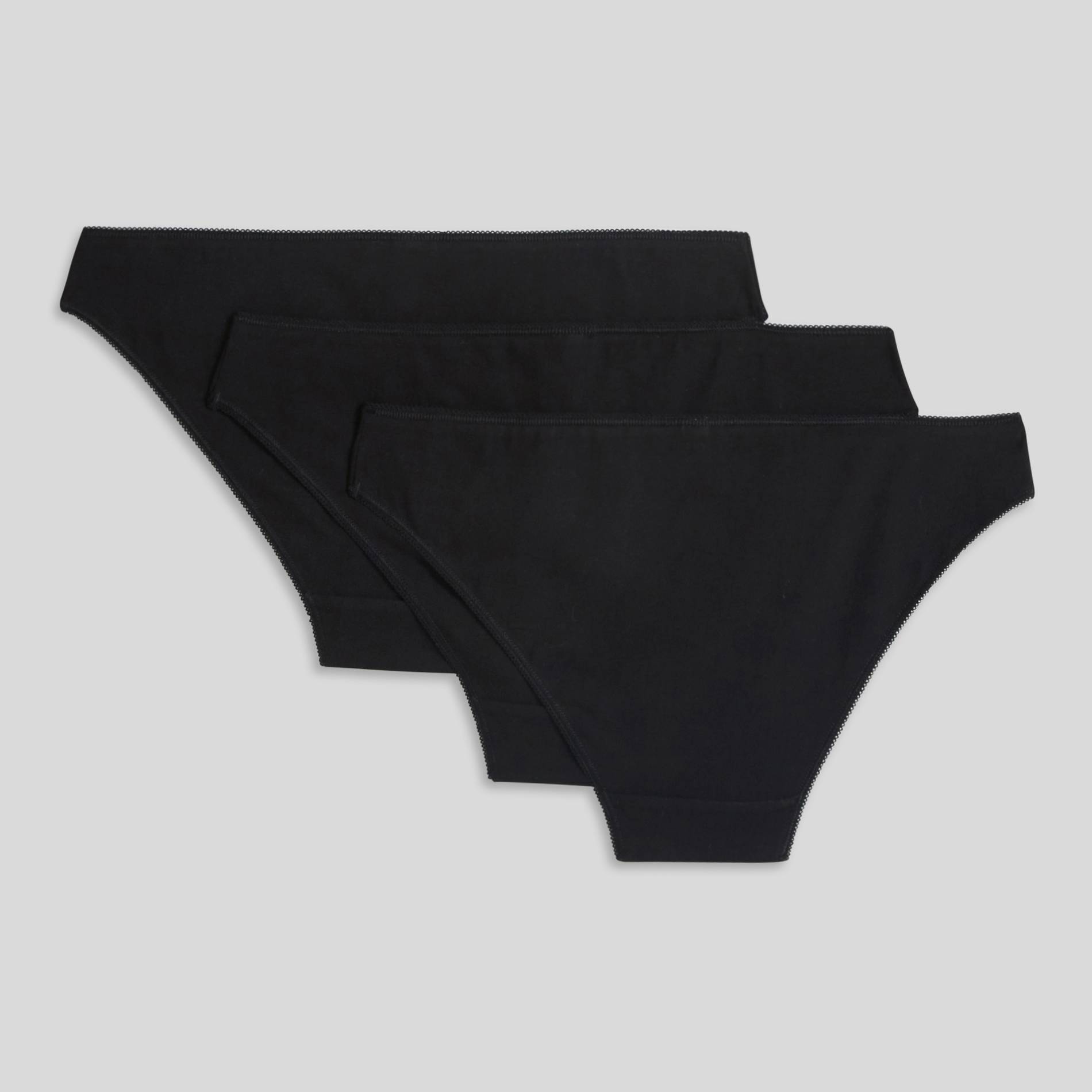 Lot de 3 culottes en coton BIO, Noir, large image number 7