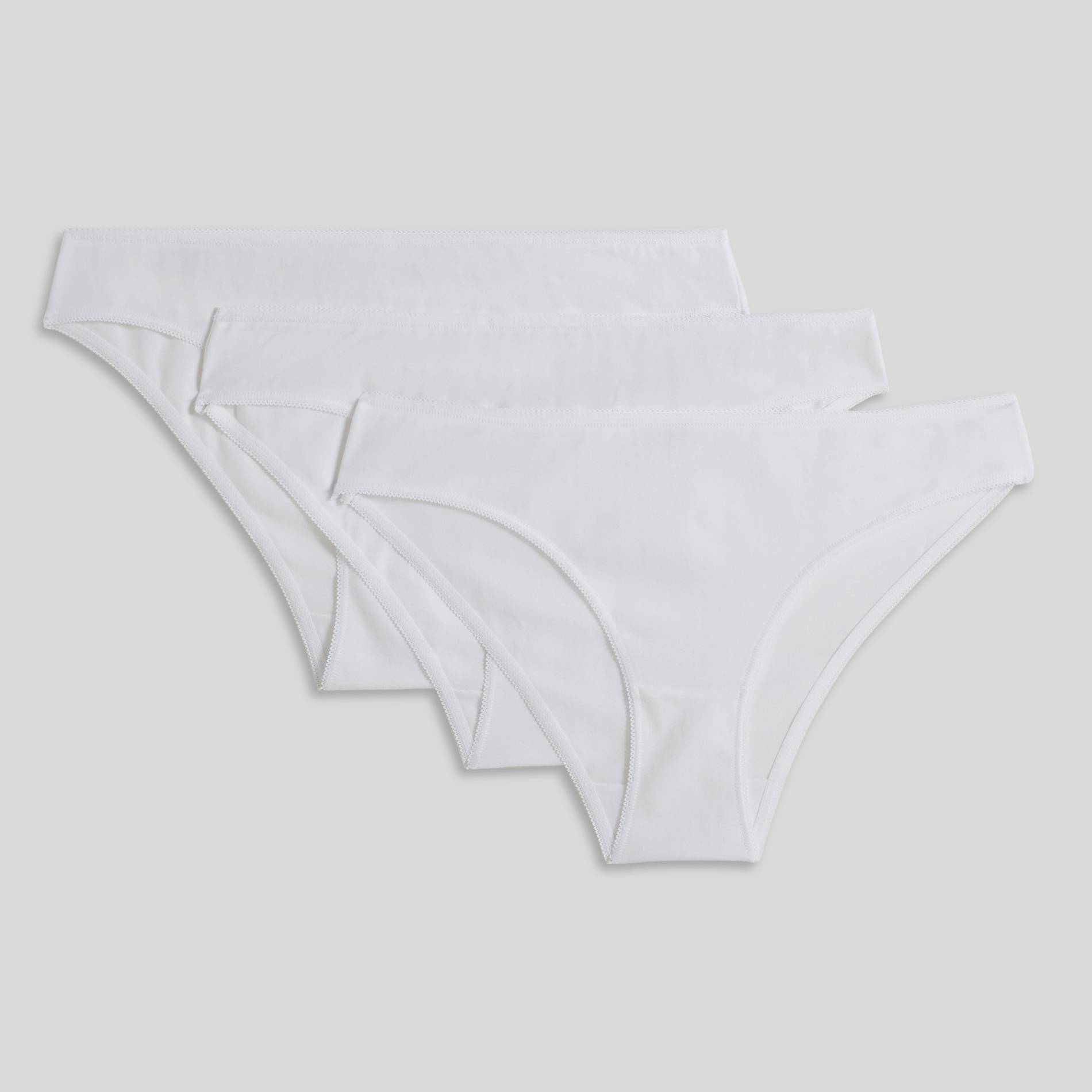 Lot de 3 culottes en coton BIO, Blanc, large image number 3.0