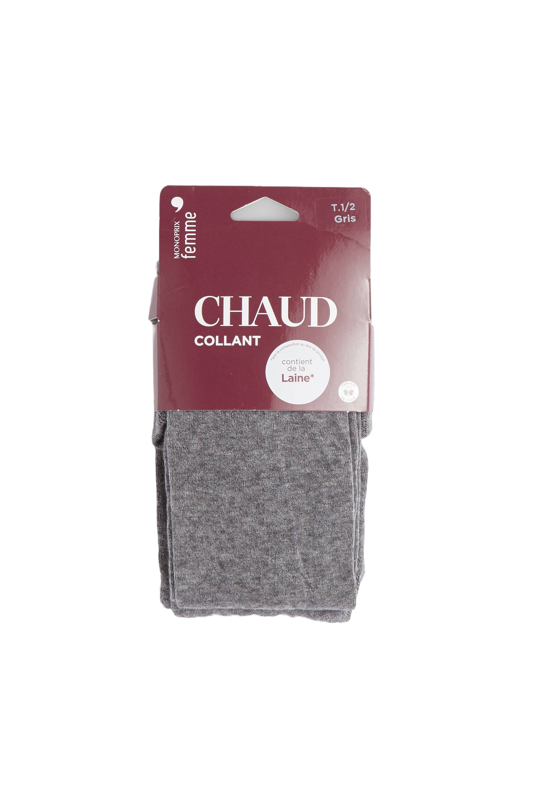 Collant contenant de la laine CHAUD, Gris, large image number 2