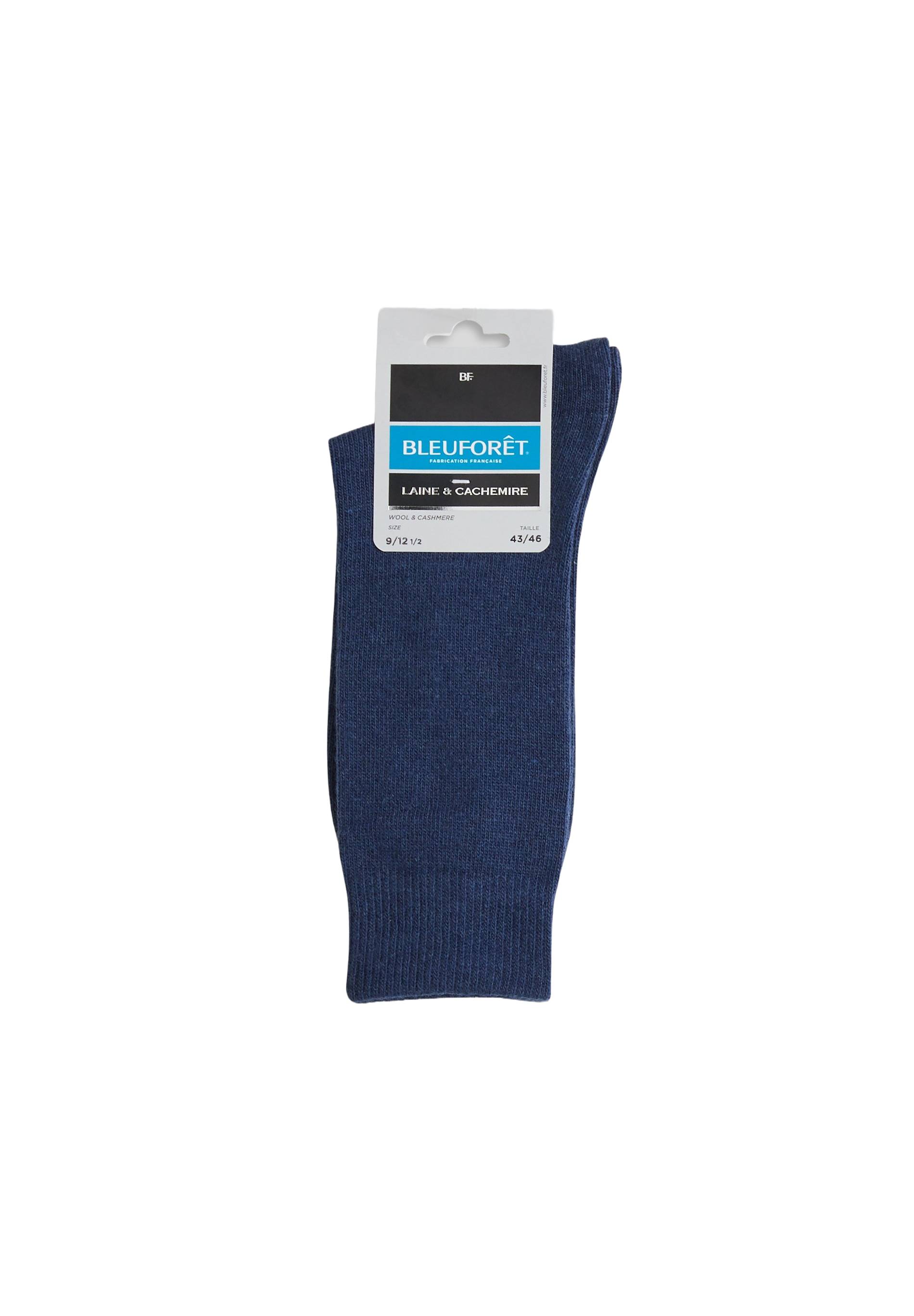 Paire de chaussettes en laine contenant du cachemire Bleuforêt, BLEU, large image number 1