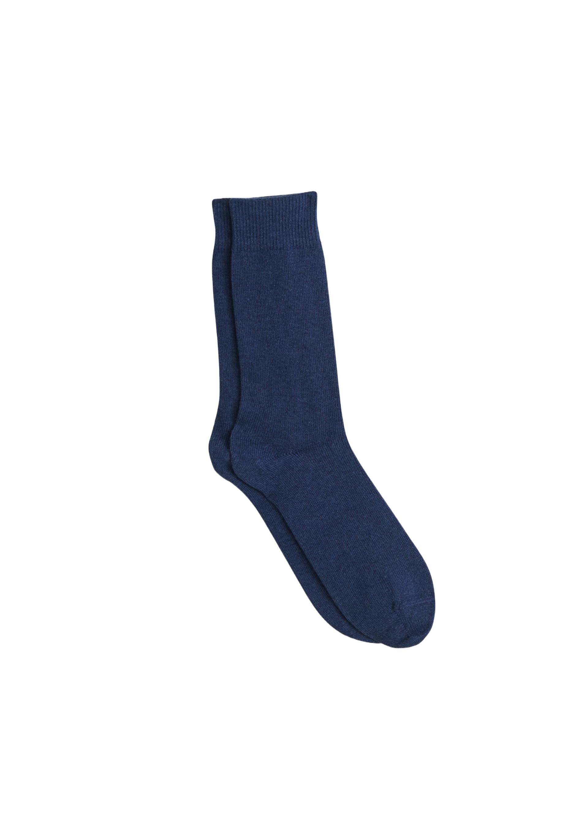 Paire de chaussettes en laine contenant du cachemire Bleuforêt, BLEU, large image number 2