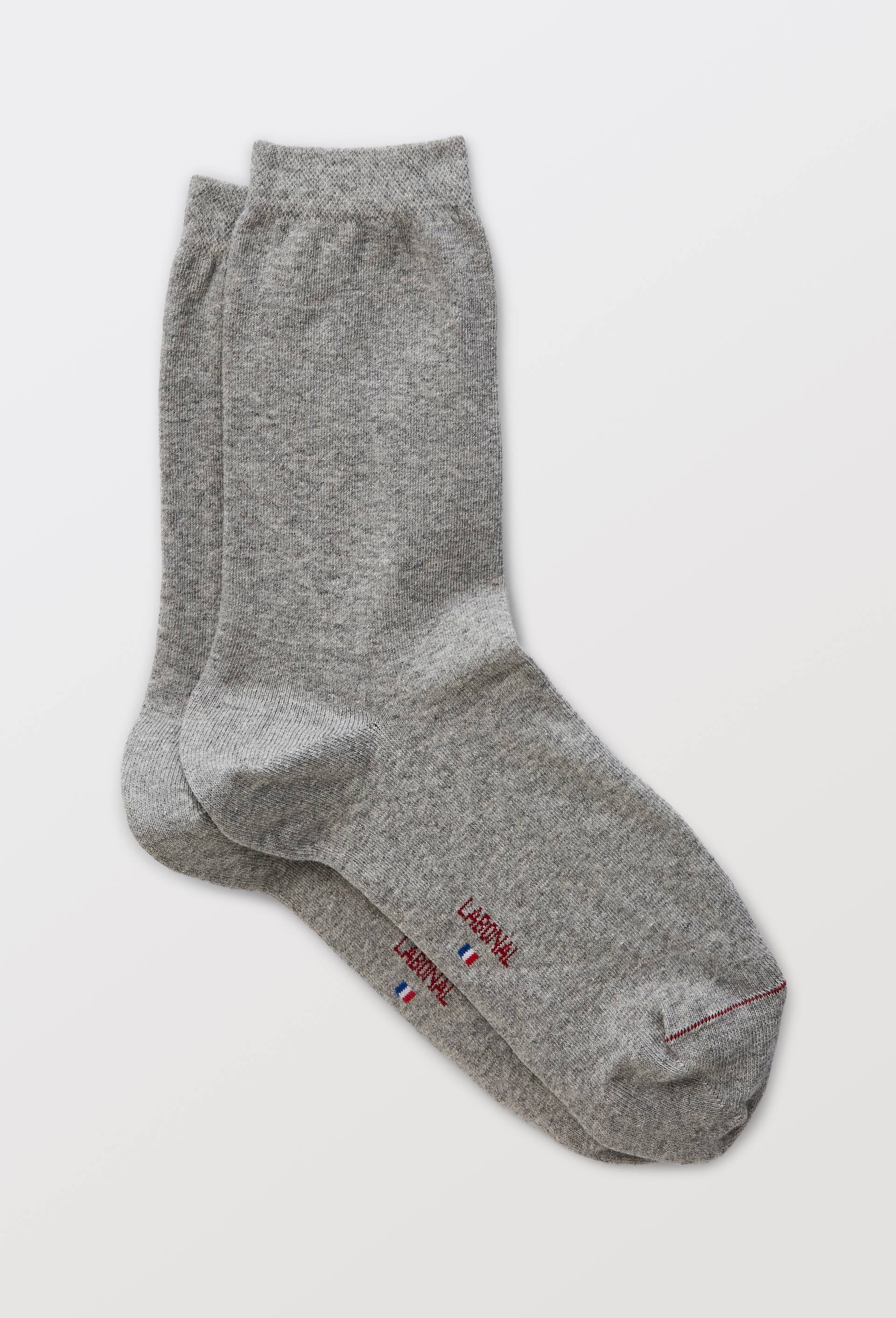 Paire de chaussettes en coton Labonal, Gris, large image number 0