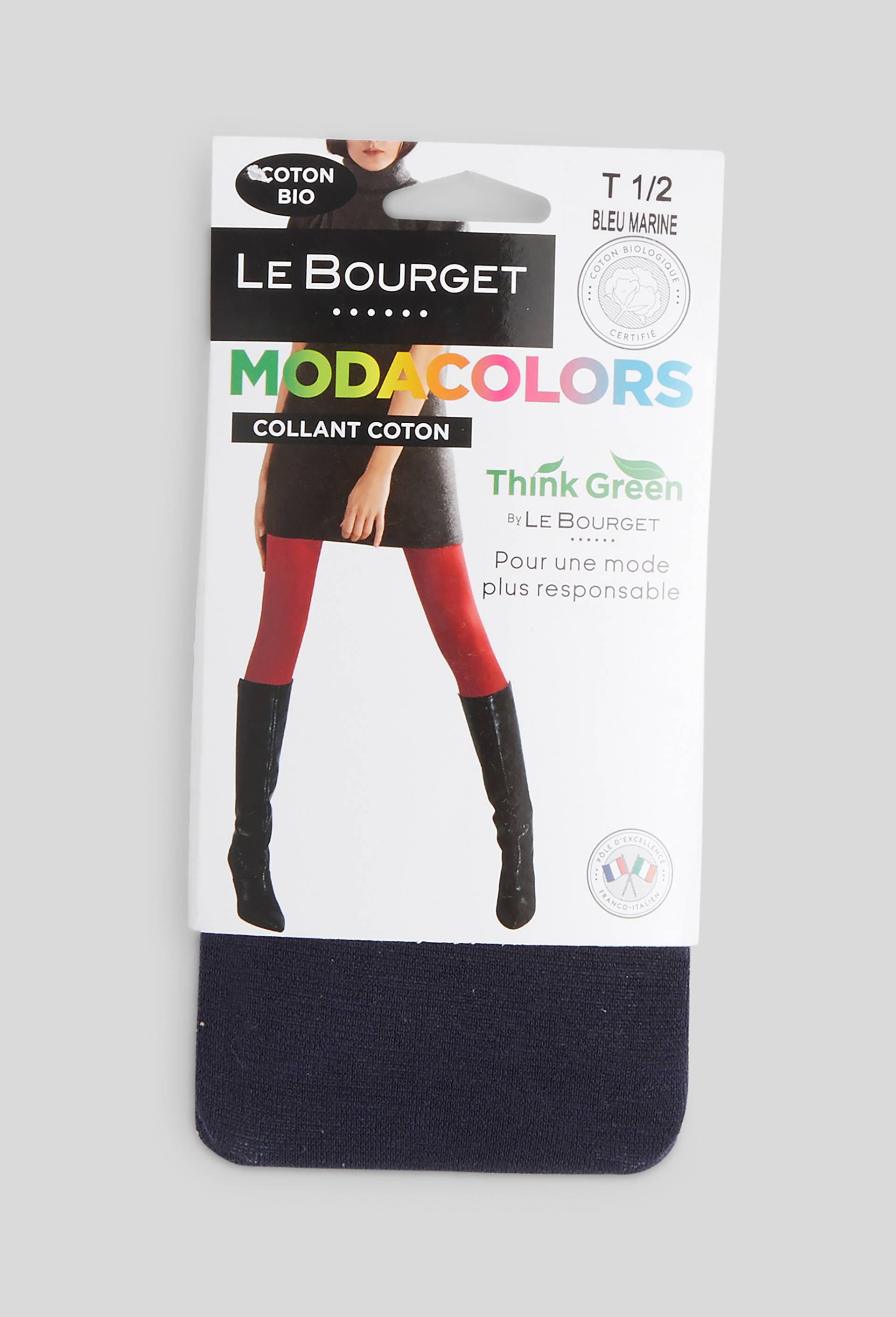 Collant en coton BIO Le bourget, Bleu fonc&eacute;, large image number 0