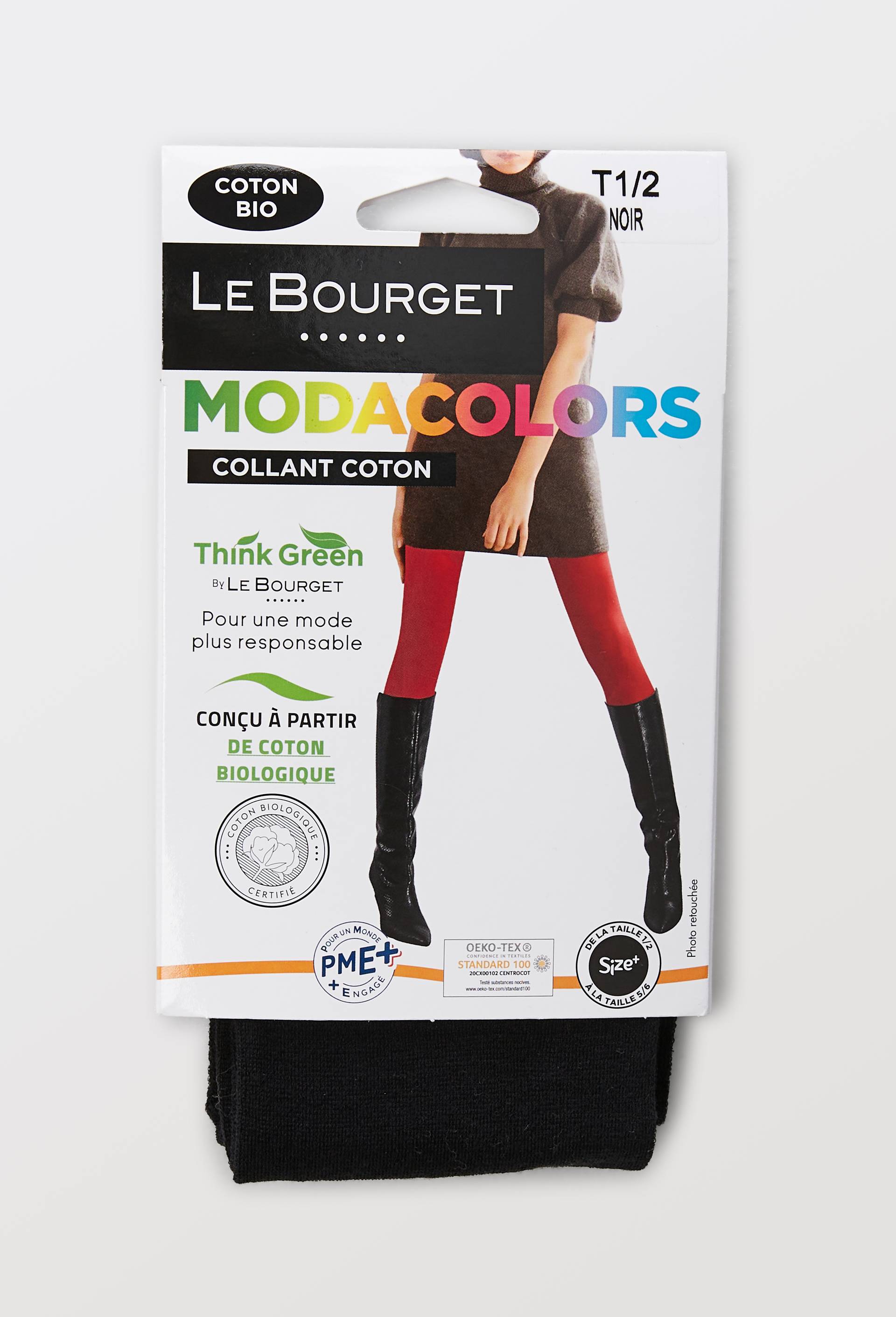 Collant en coton BIO, Noir, large image number 1