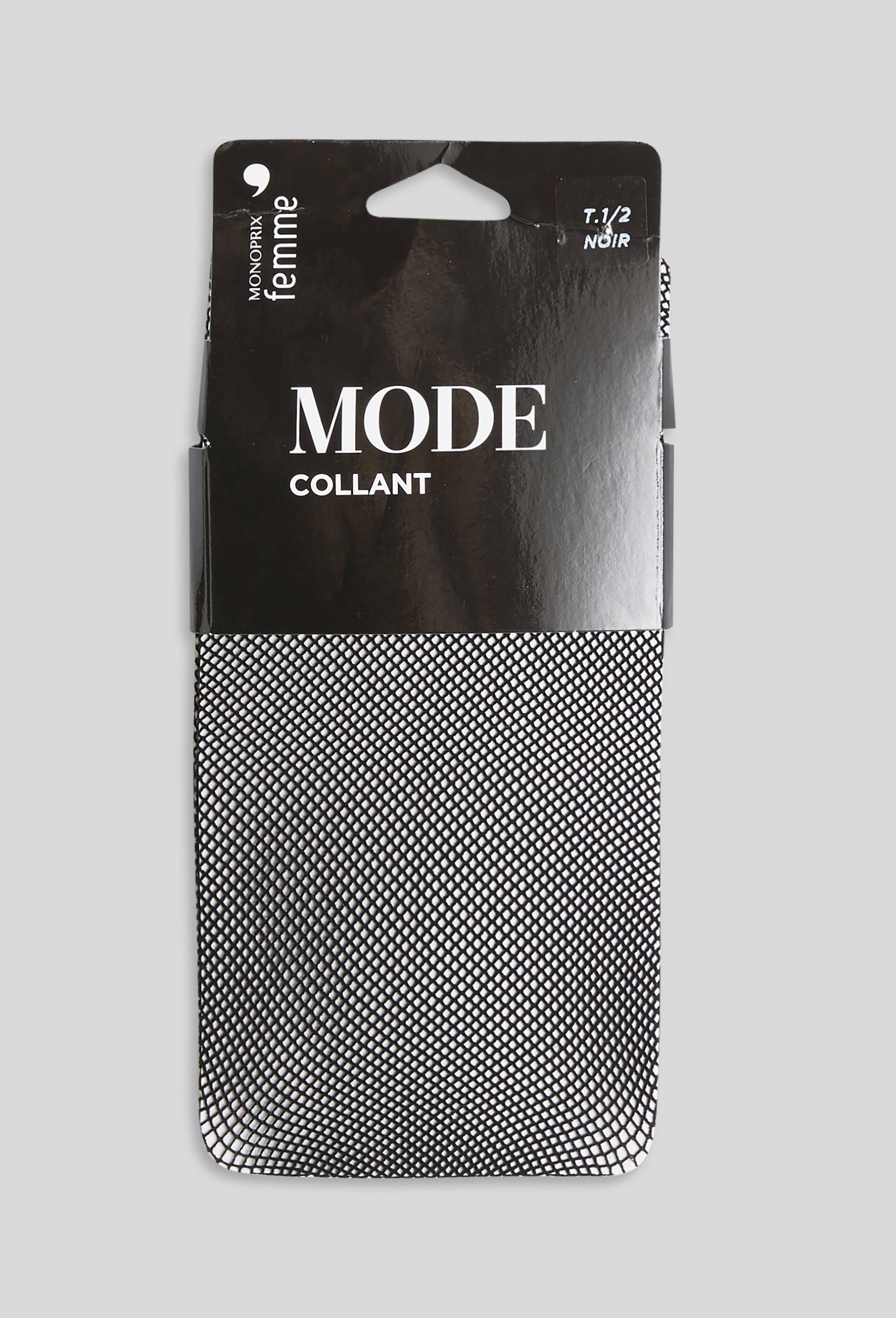 Collant petite r&eacute;sille MODE, Noir, large image number 0