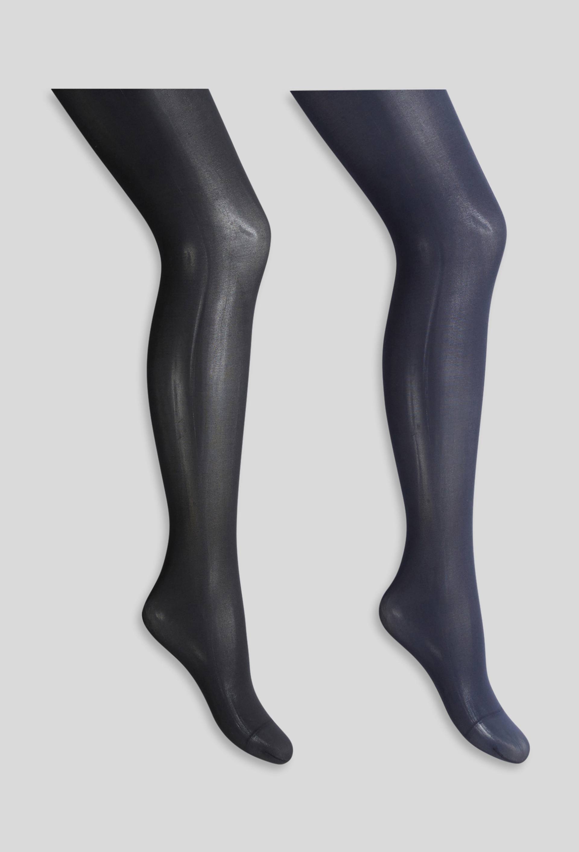 Lot de 2 collants opaques MUST, Bleu fonc&eacute;, large image number 1