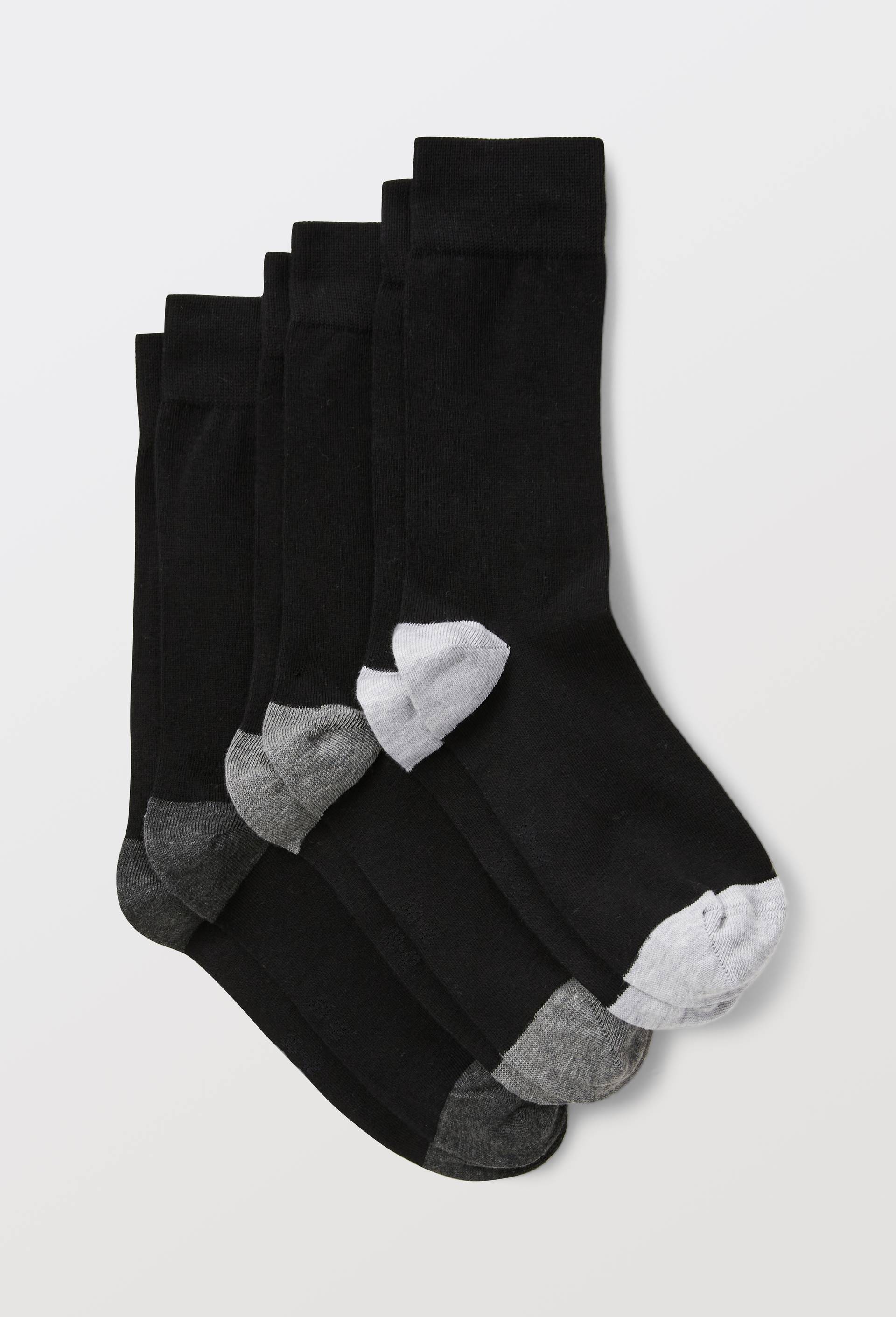 Lot de 3 paires de chaussettes fantaisie en coton, Gris, large image number 0.0