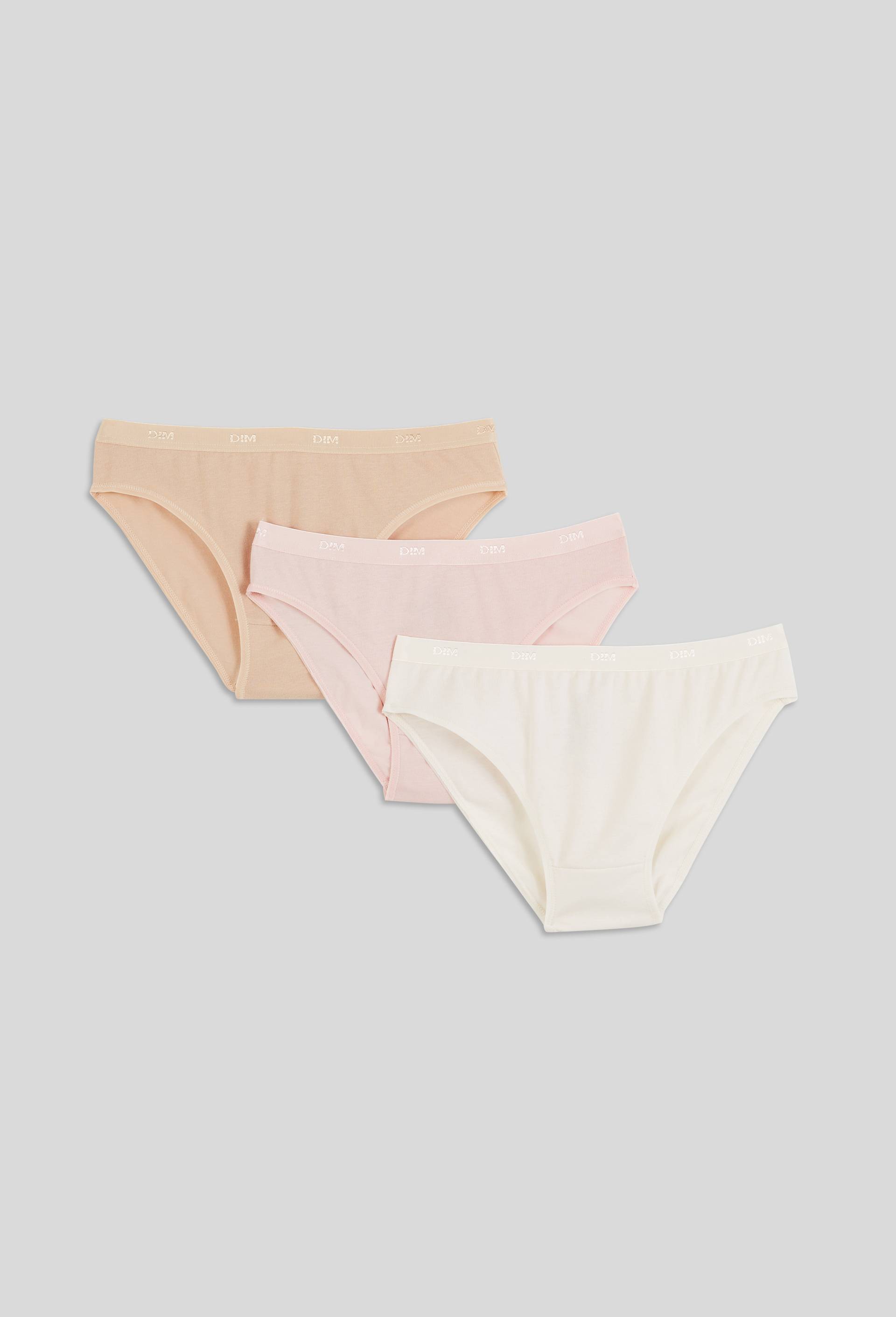 Lot de 3 slips en coton ECO DIM, Rose clair, large image number 1