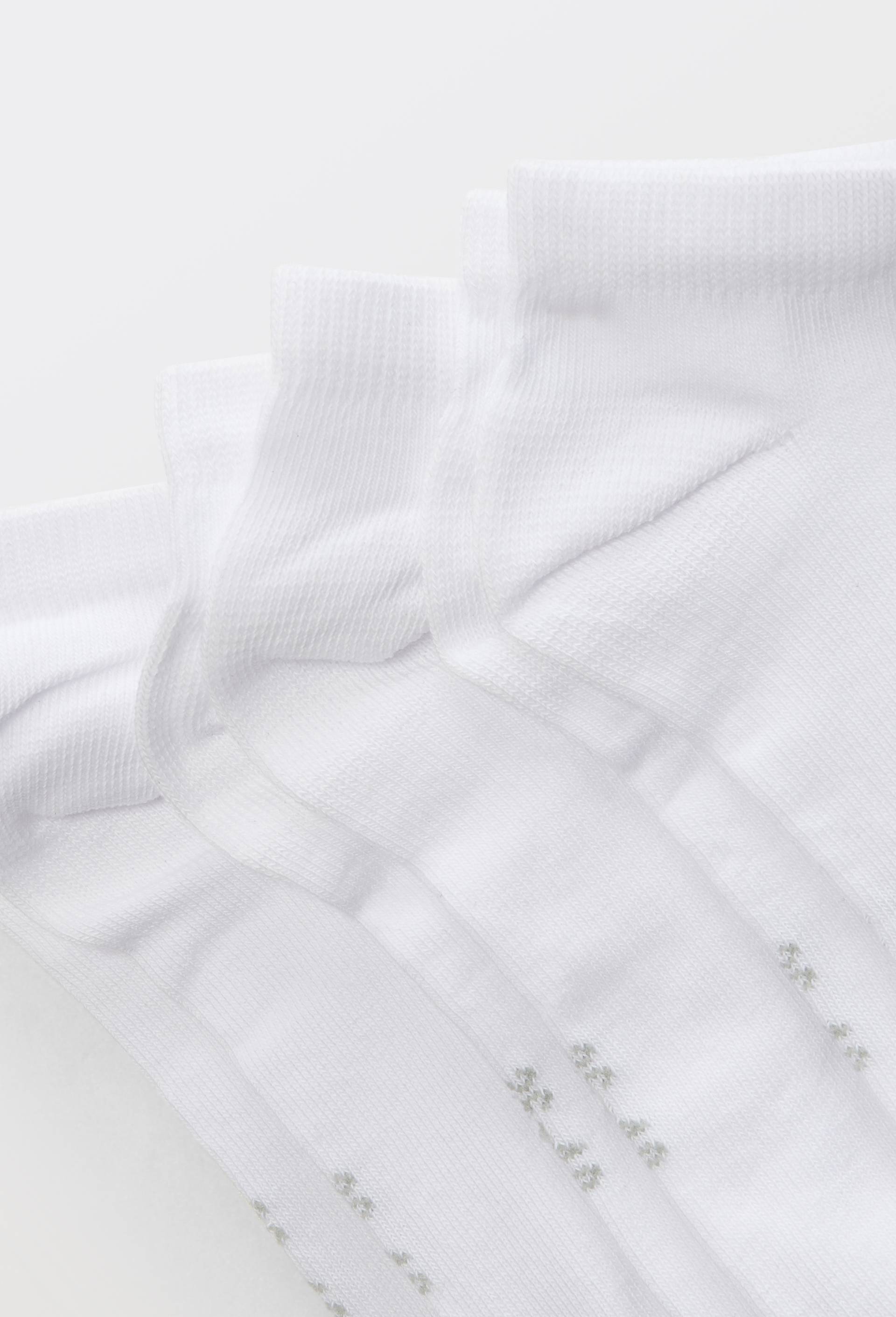 Lot de 3 paires de soquettes unies contenant du coton BIO GOTS, Blanc, large image number 1