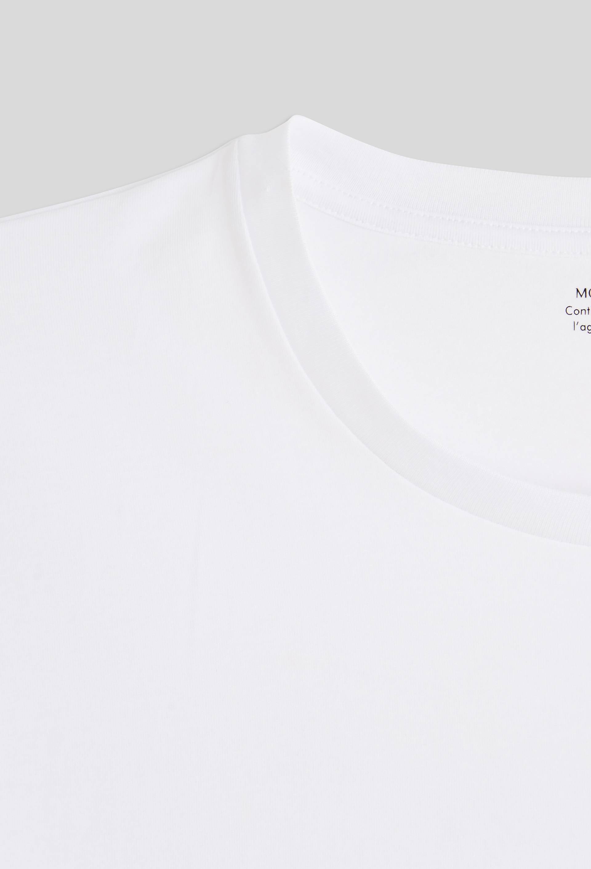 Lot de 2 t-shirts col rond en coton BIO GOTS, Blanc, large image number 2.0