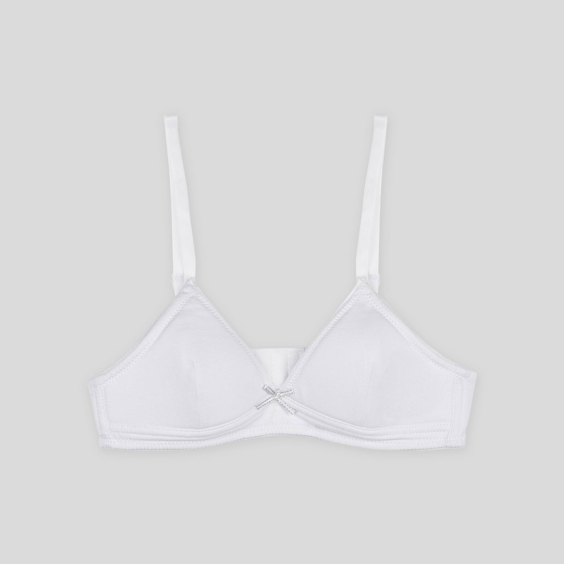 Soutien-gorge triangle à noeud, Blanc, large image number 0