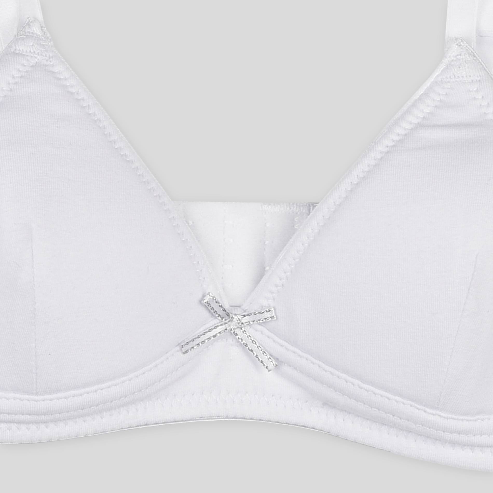 Soutien-gorge triangle à noeud, Blanc, large image number 2