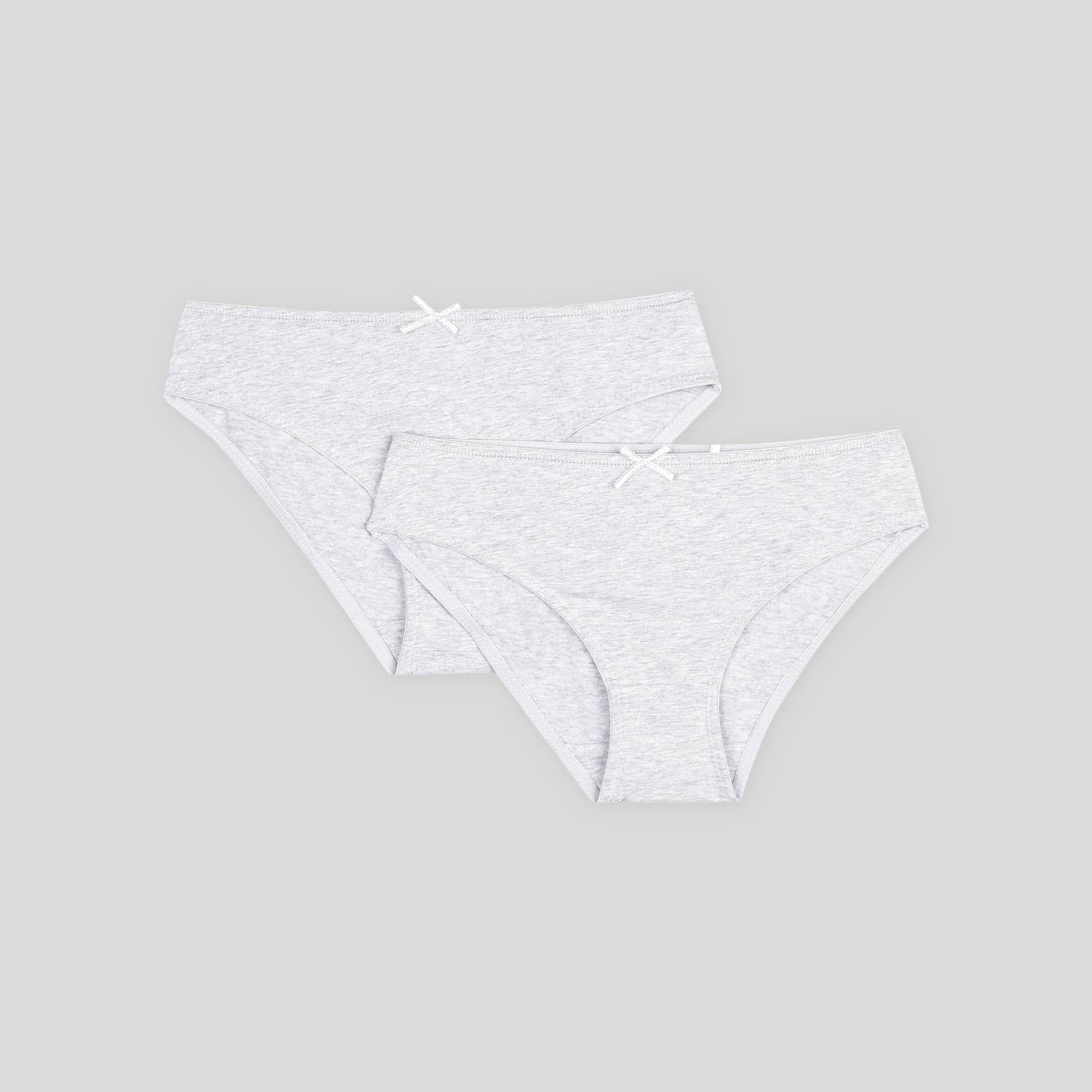 Lot de 2 culottes à noeuds, Gris, large image number 0