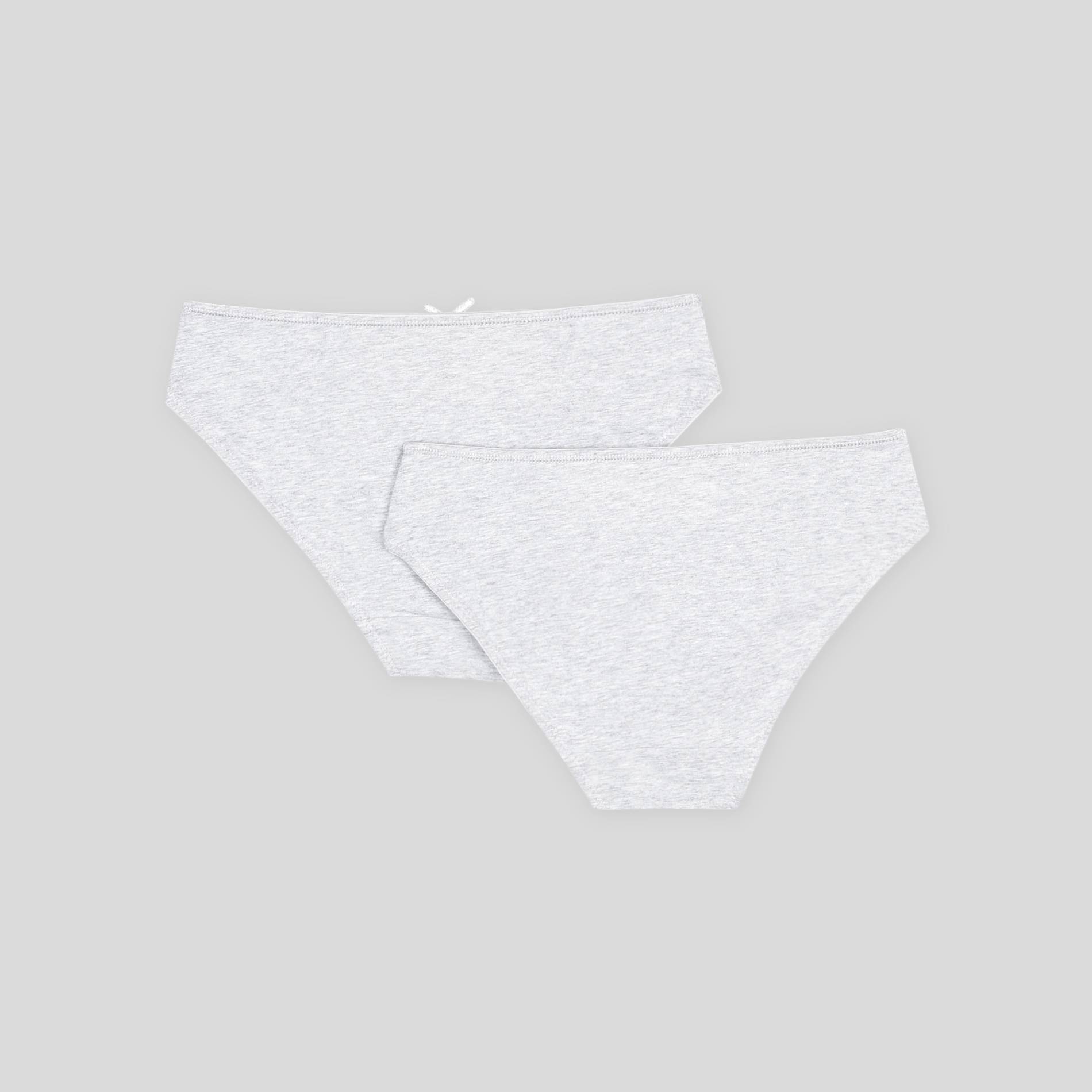Lot de 2 culottes à noeuds, Gris, large image number 1