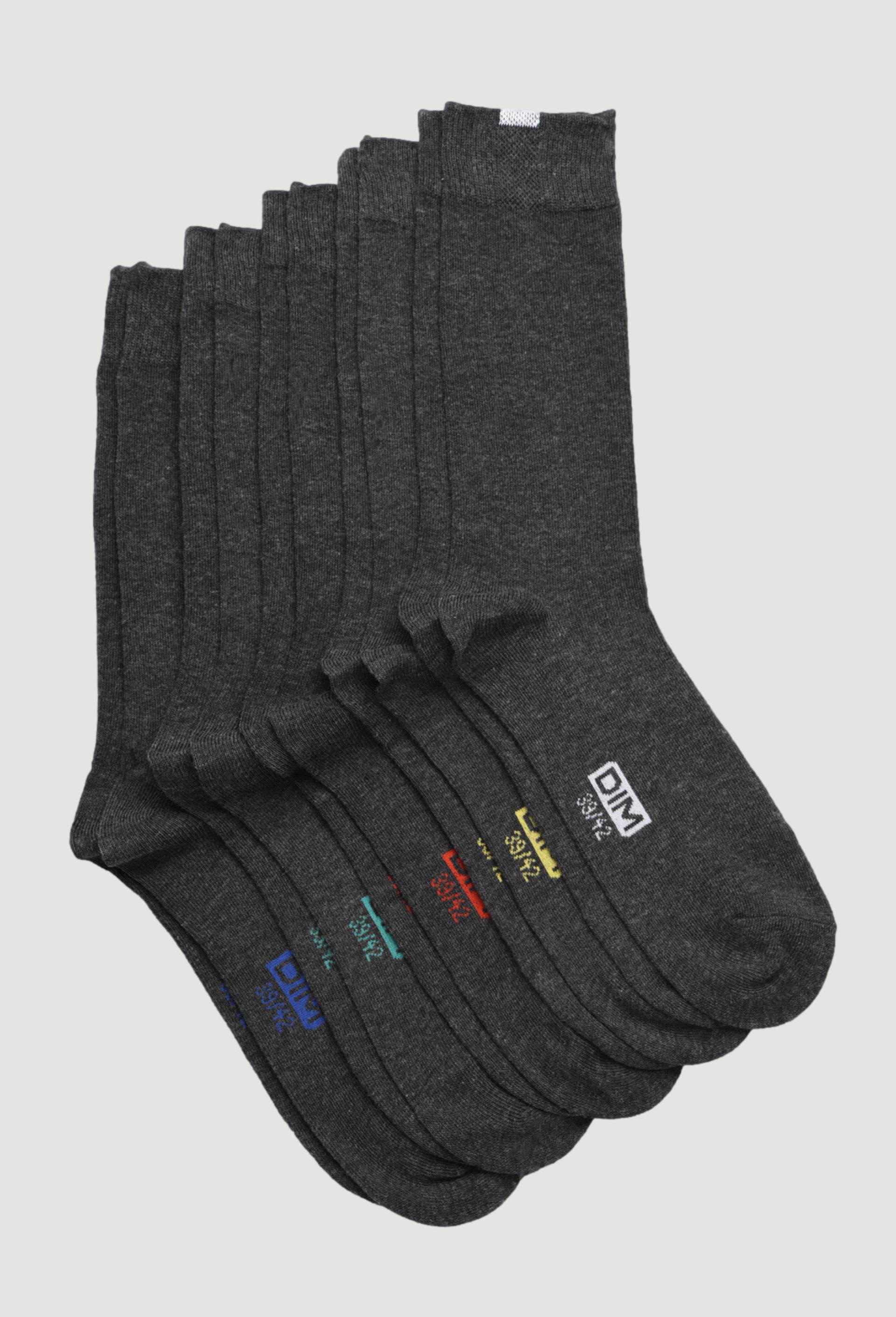 Lot de 5 paires de chaussettes ECO DIM, Gris, swatch image