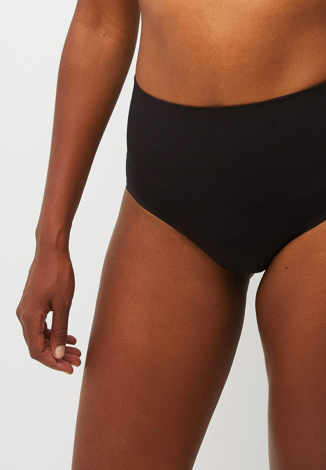 Culotte taille haute sans coutures, Noir, large image number 4