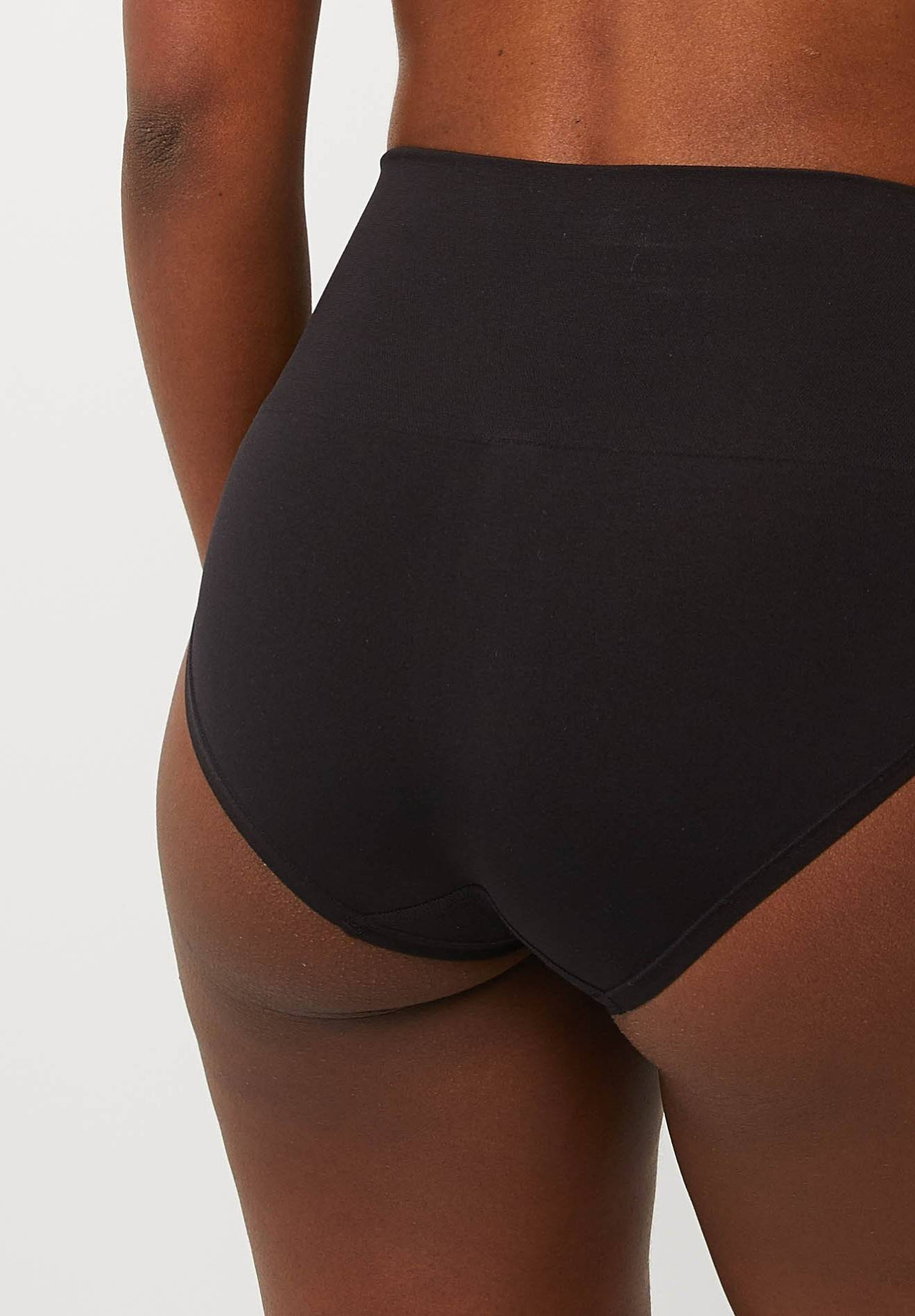 Culotte taille haute sans coutures, Noir, large image number 5
