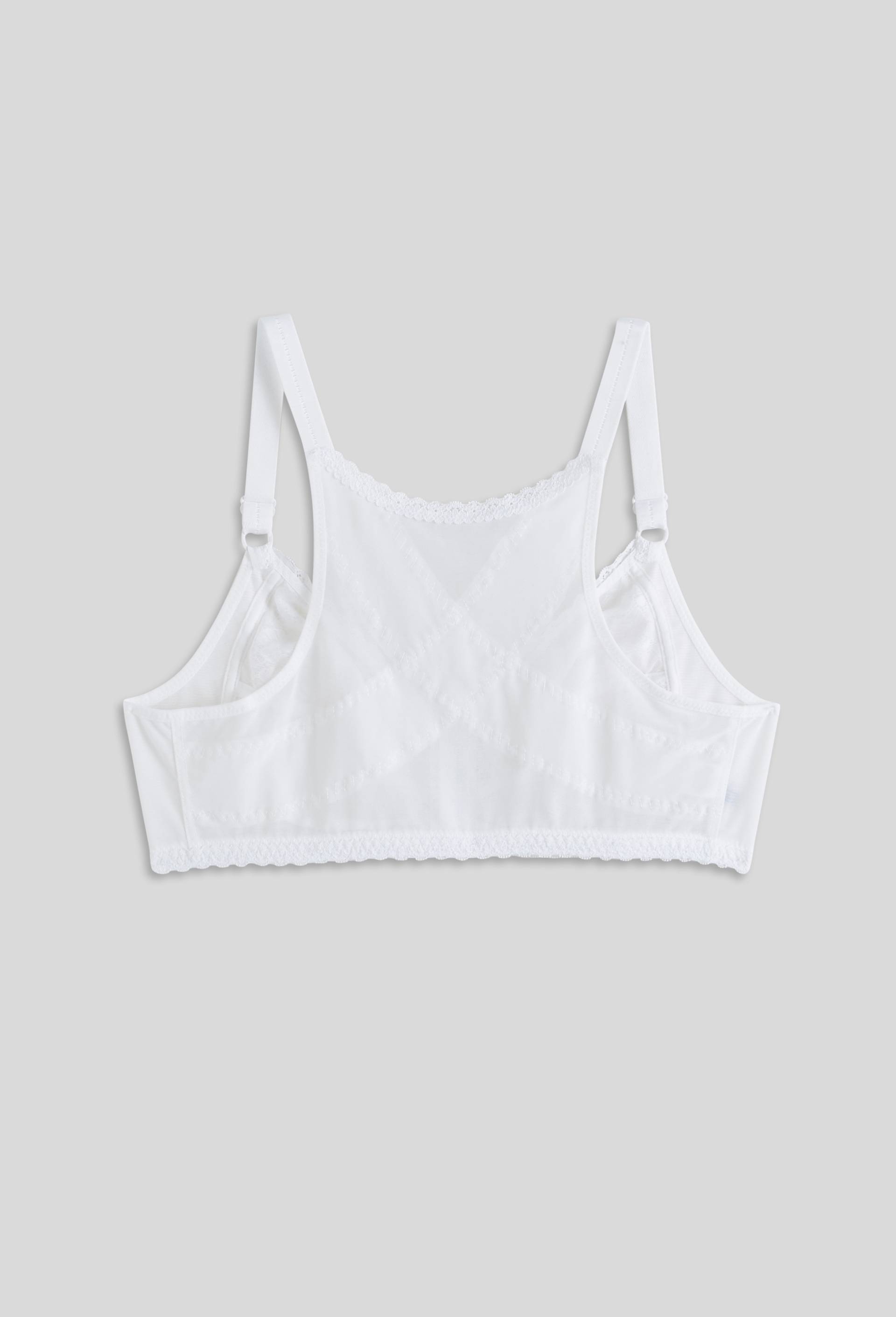 Soutien-gorge post-op&eacute;ratoire sans armatures, Blanc, large image number 1