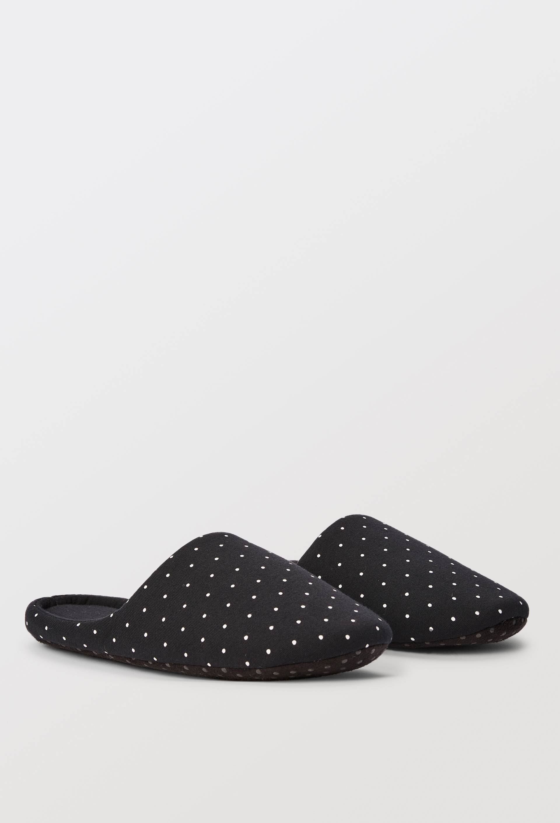 Mules &agrave; pois, Noir, swatch image