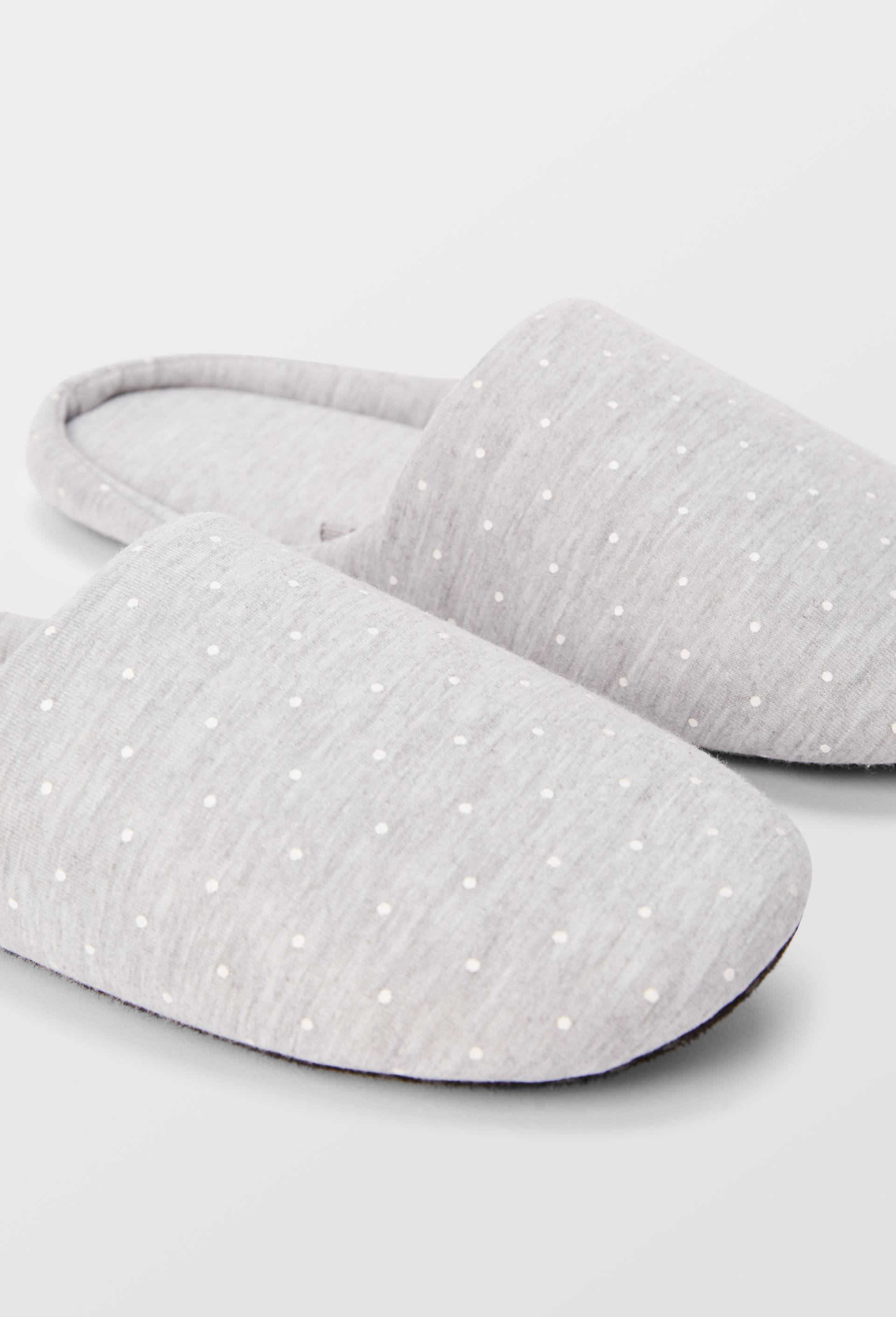 Mules à pois GRIS pour femme MONOPRIX