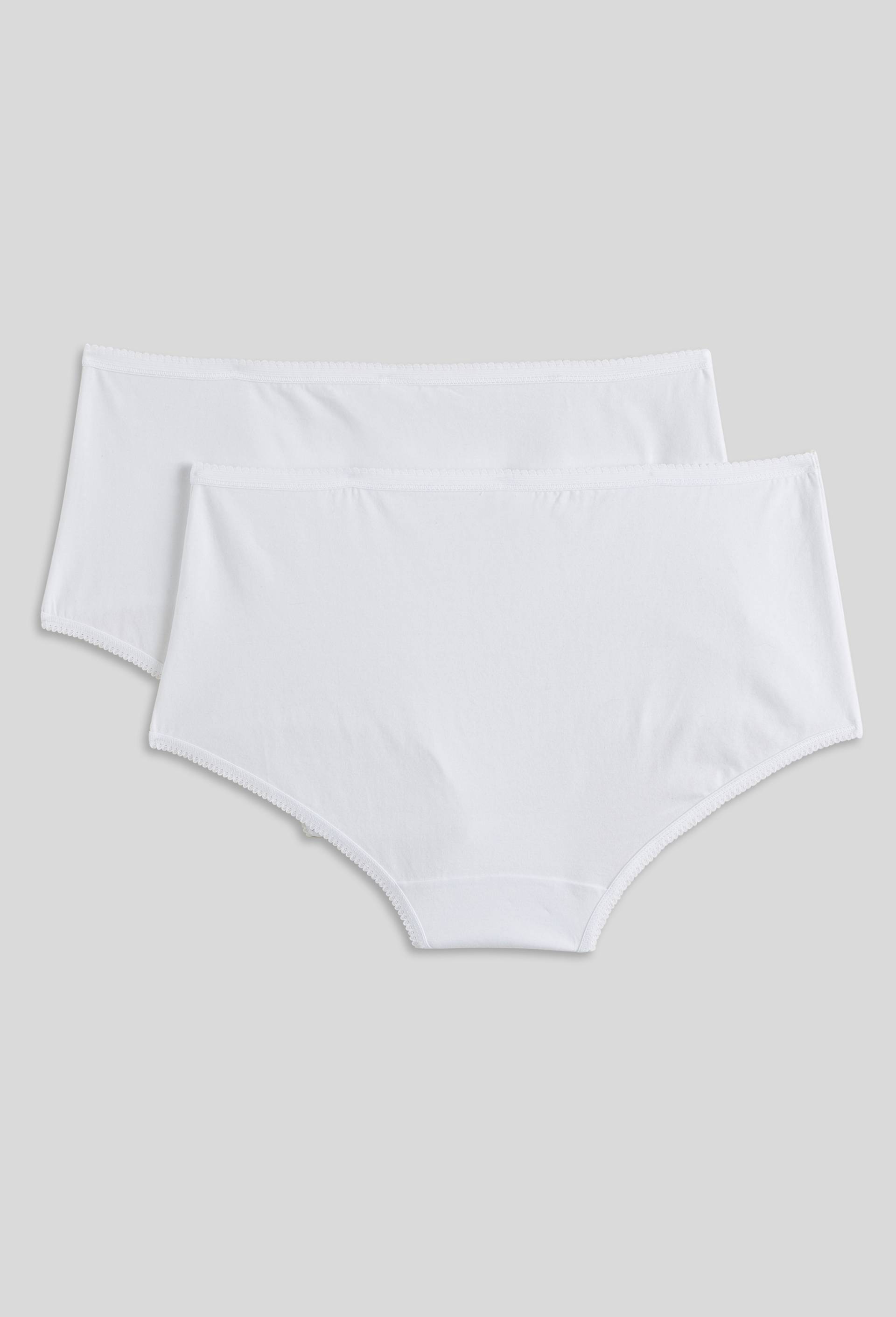 Lot De 3 Culottes En Coton Blanc - Taille XXL 52/54, Style Taille Haute, Neuf Sans étiquette