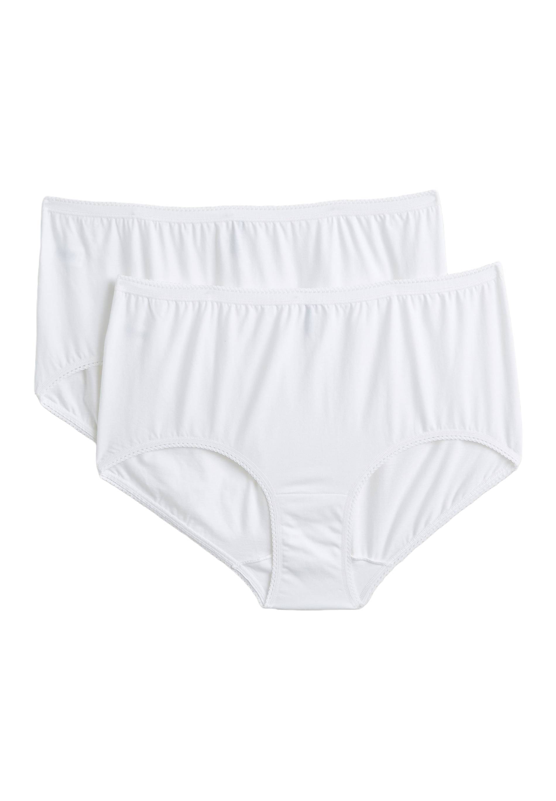 Culotte midi en coton x2, Blanc, large image number 3