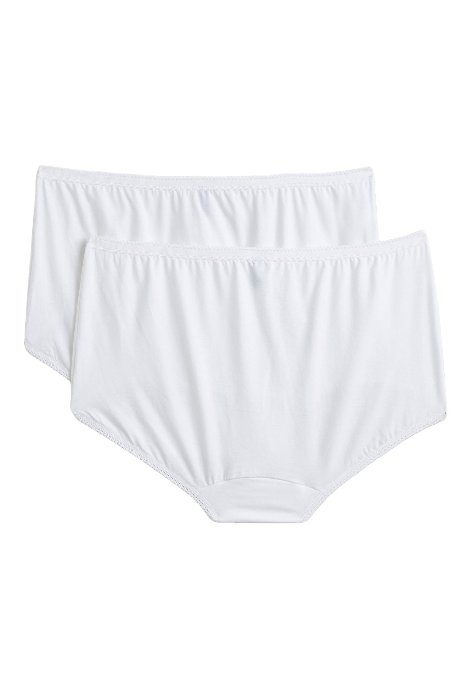 Culotte midi en coton x2, Blanc, large image number 4.0