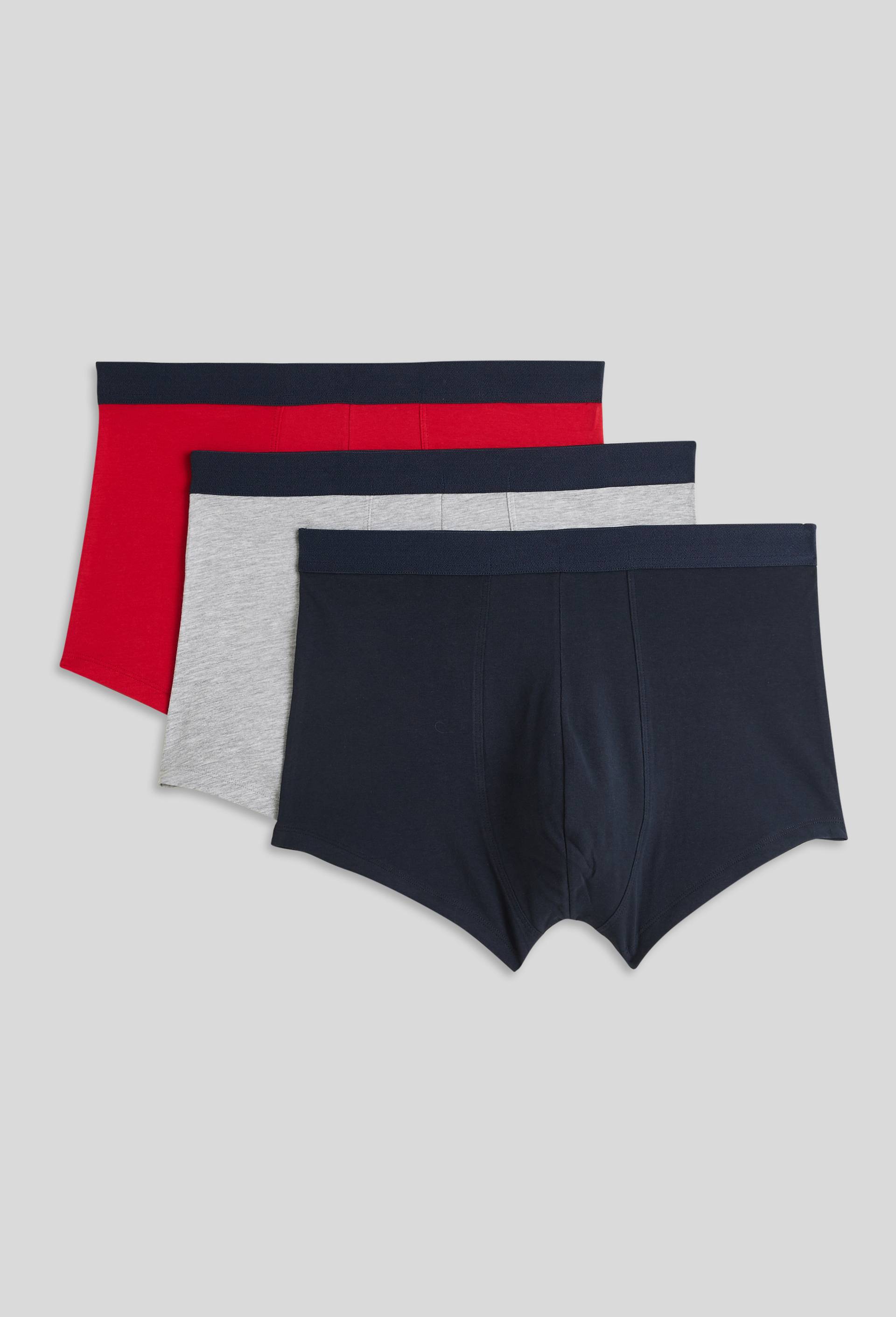 Lot de 3 boxers en coton BIO GOTS, Rouge, large image number 0