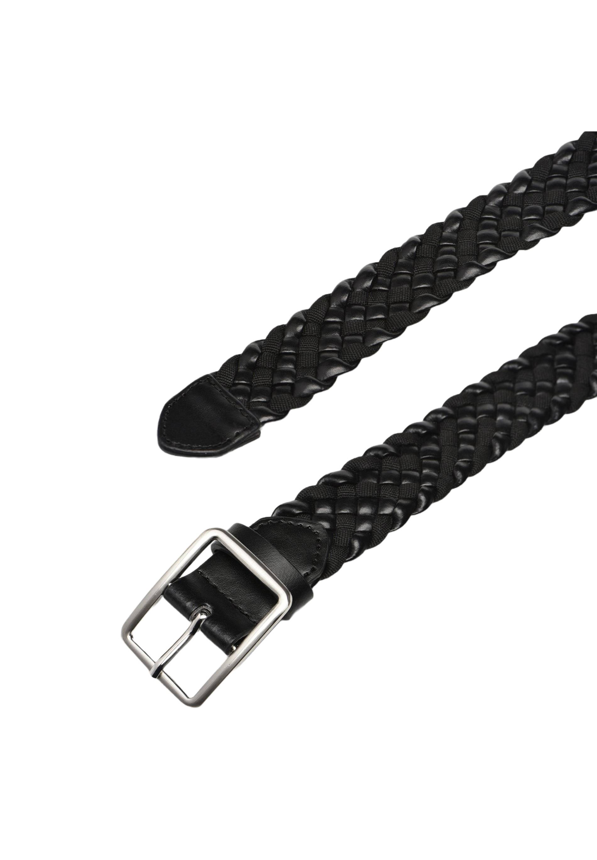 Ceinture &eacute;lastiqu&eacute;e unie, Noir, large image number 3