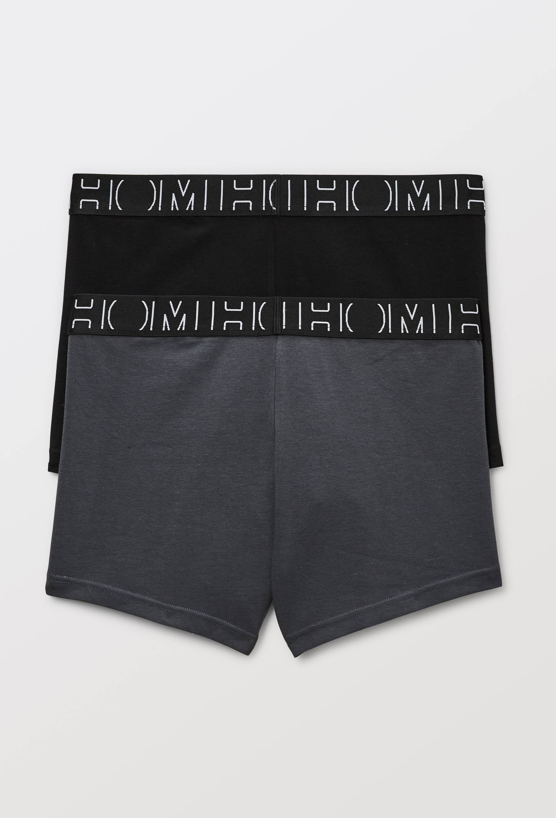Lot de 2 boxer en coton HOM, certifi&eacute; OEKO-TEX, Gris, large image number 1