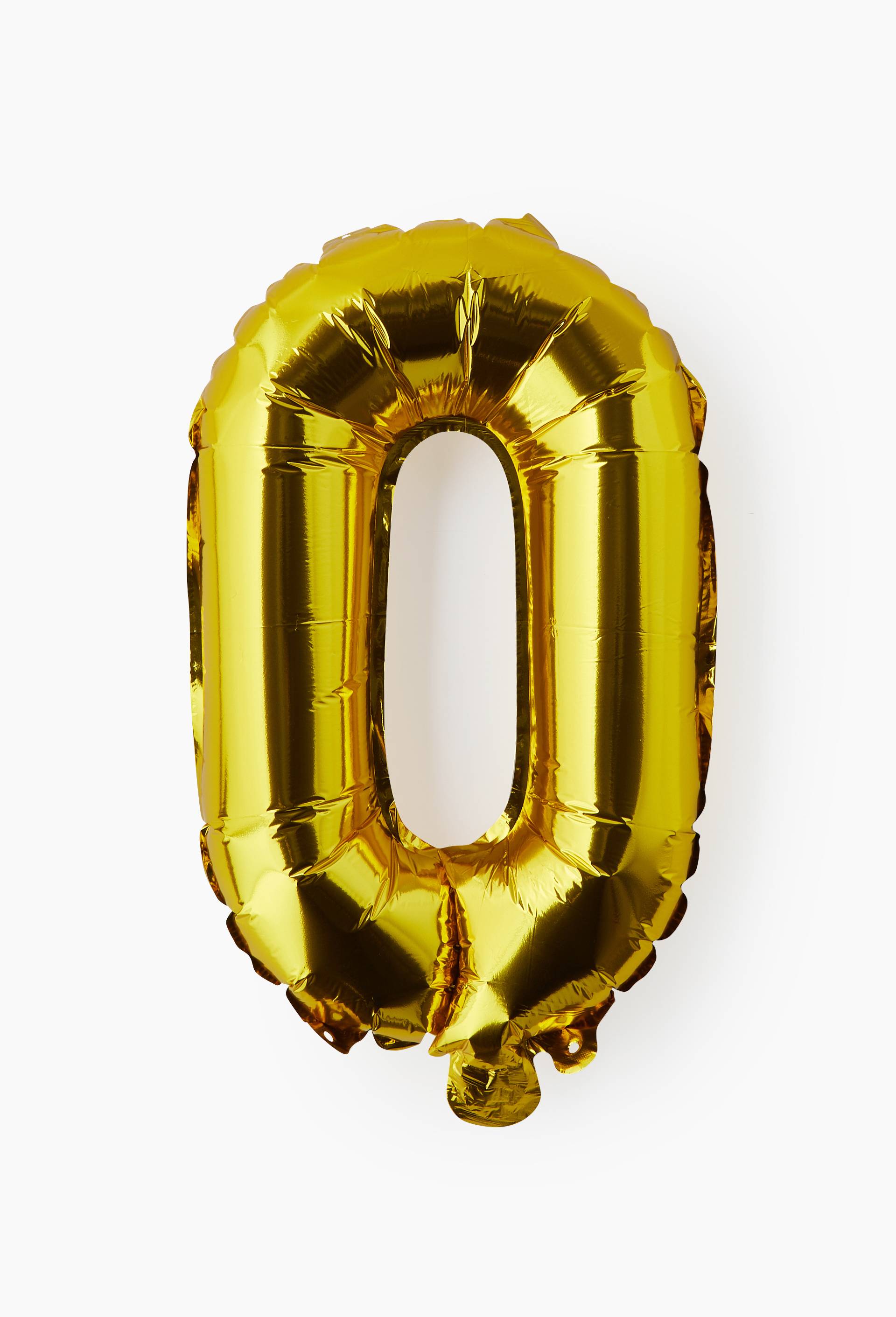Ballon chiffre or 0, , large image number 1