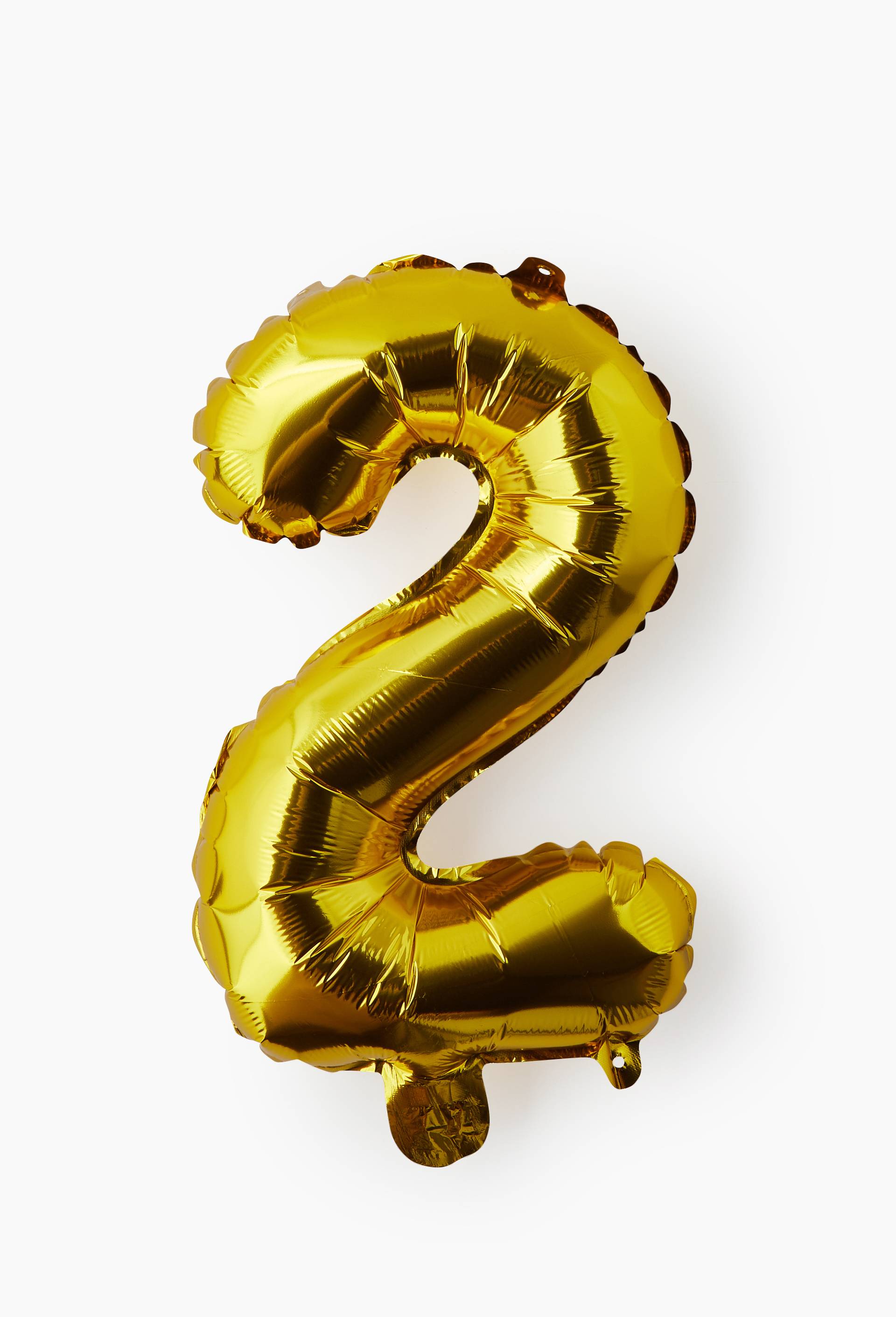 Ballon chiffre or 2, , large image number 1